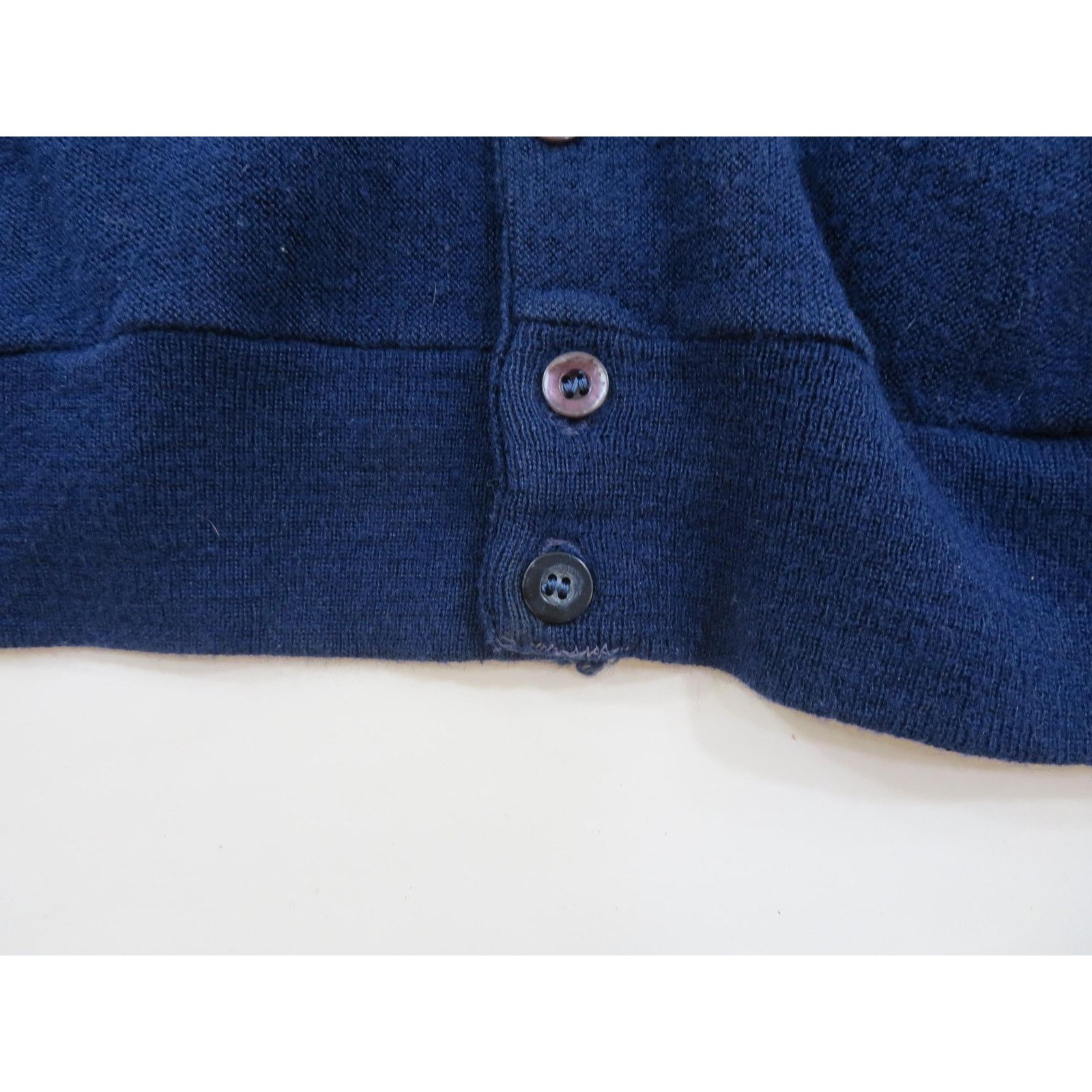 Other Golf Cardigan Sweater Dark Blue Button Up V-Neck 2XL? 1970s Size US XXL / EU 58 / 5 - 4 Thumbnail
