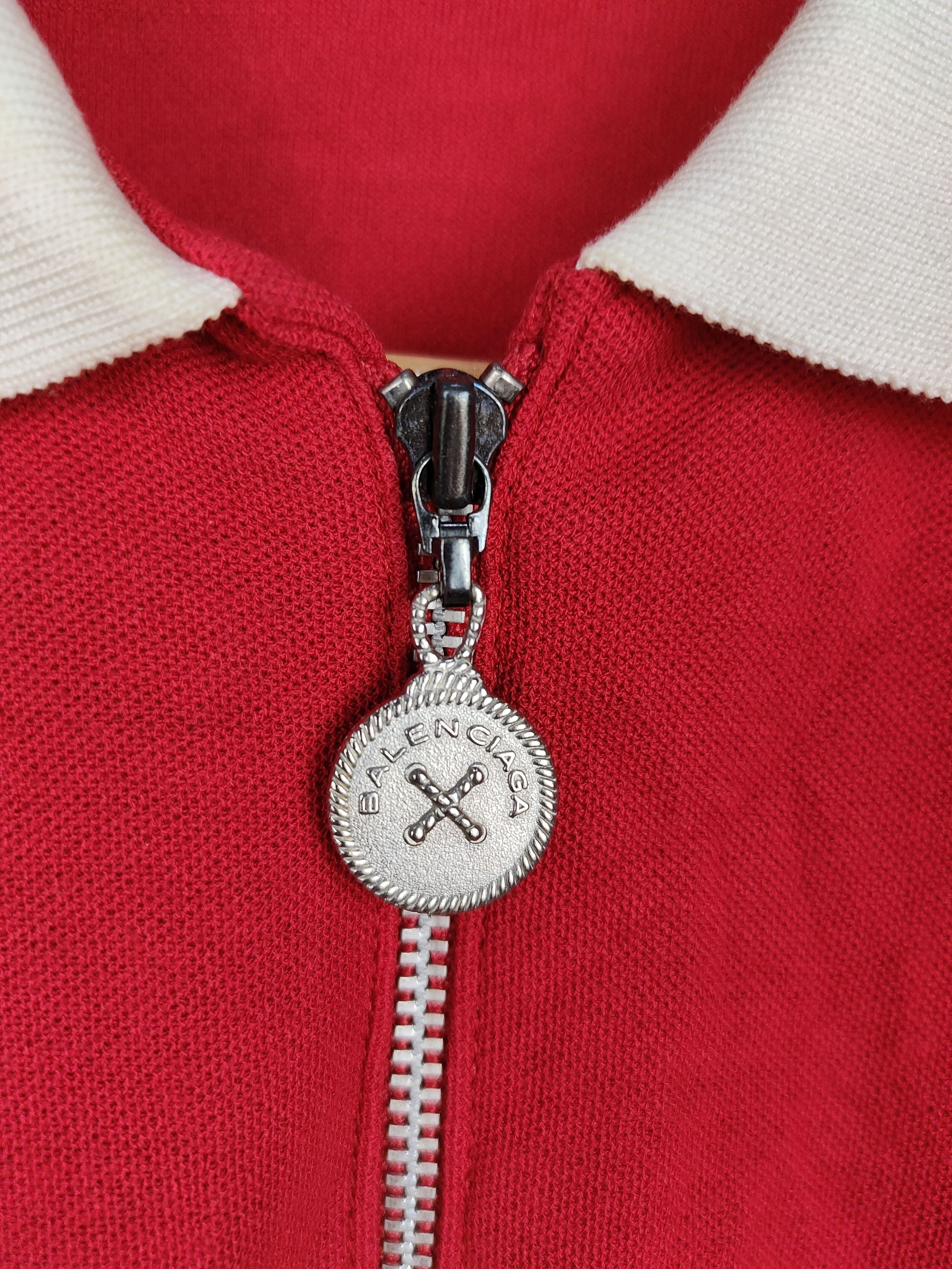 Balenciaga × Vintage Vintage Balenciaga Halfzip Collar Shirt Size S / US 4 / IT 40 - 6 Thumbnail