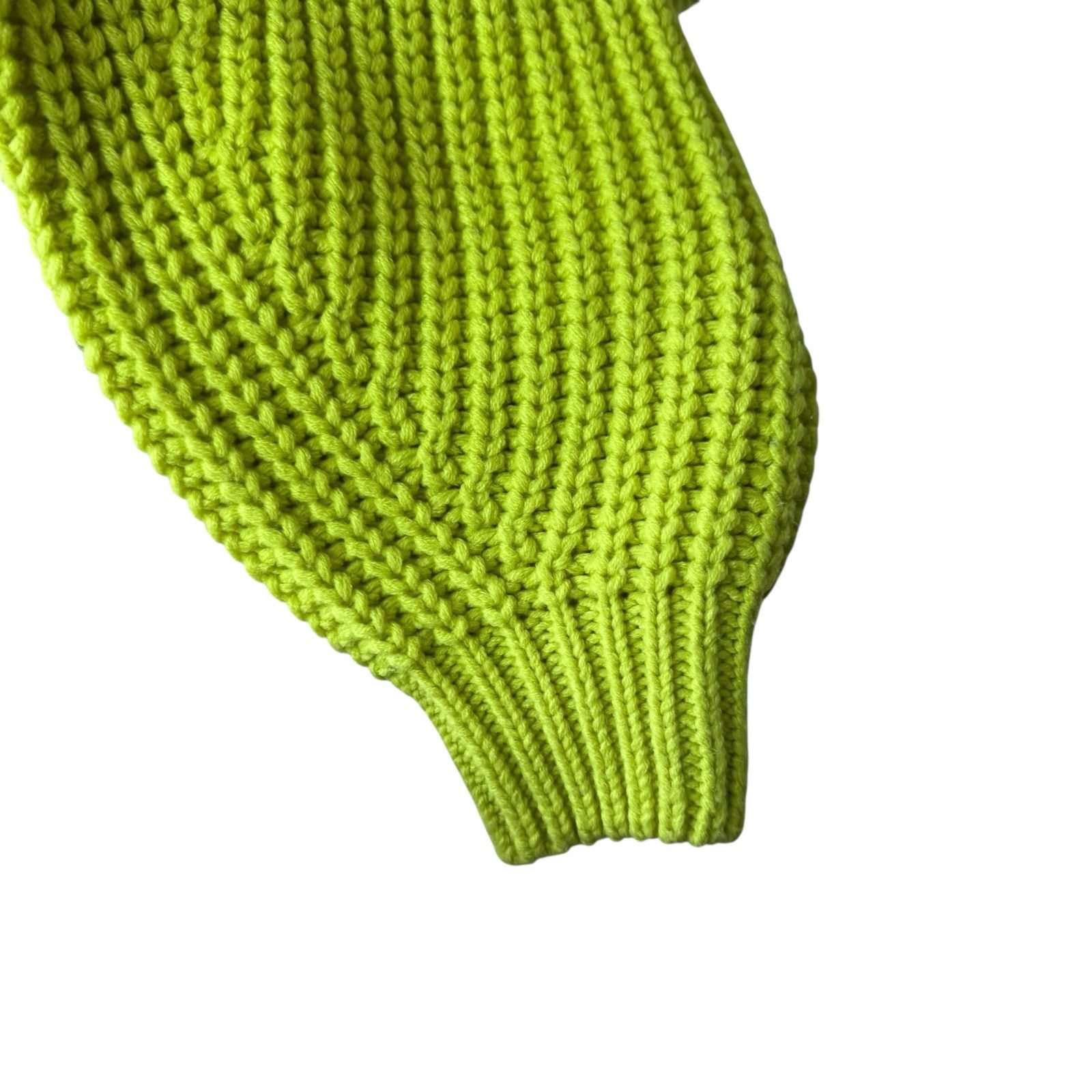 Show Me Your MuMu SHOW ME YOUR MUMU Bailey Sweater Lime Green Knit Large Size L / US 10 / IT 46 - 8 Thumbnail
