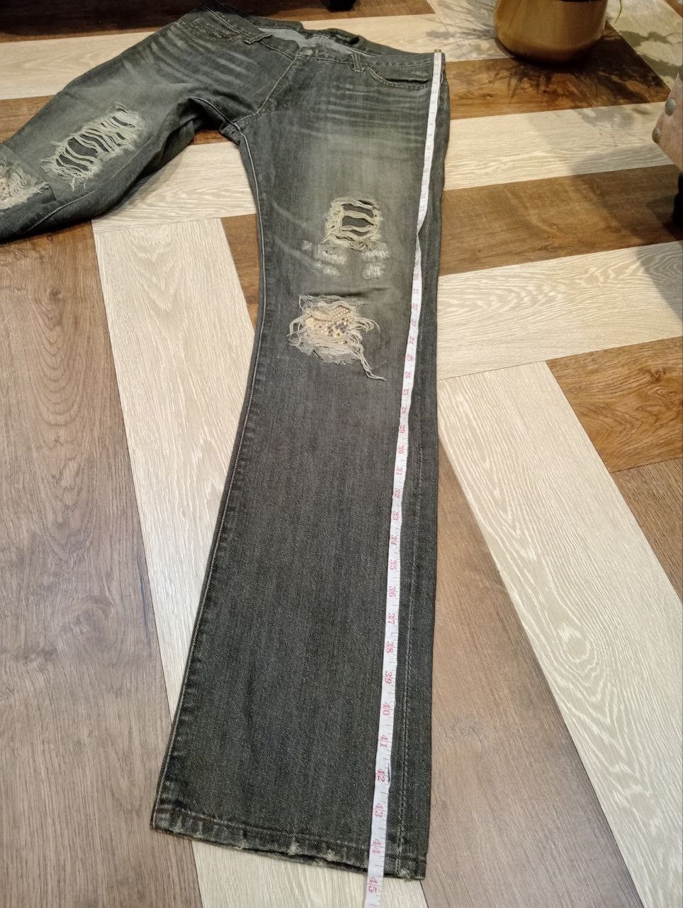 Schlussel JAPANESE SCHLUSSEL DISTRESSED DENIM PANTS Size US 32 / EU 48 - 15 Thumbnail