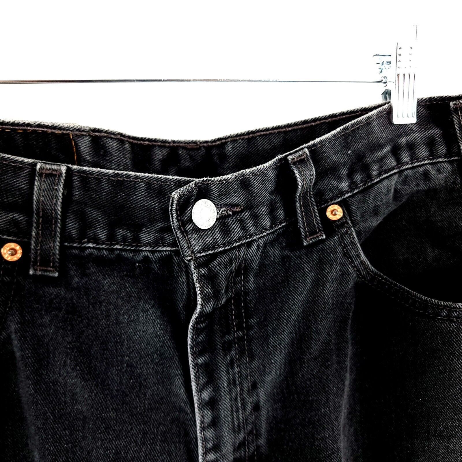 Levi's Vintage Levi's Black Relaxed Fit 550 Denim Cotton High Rise Size US 34 / EU 50 - 3 Thumbnail