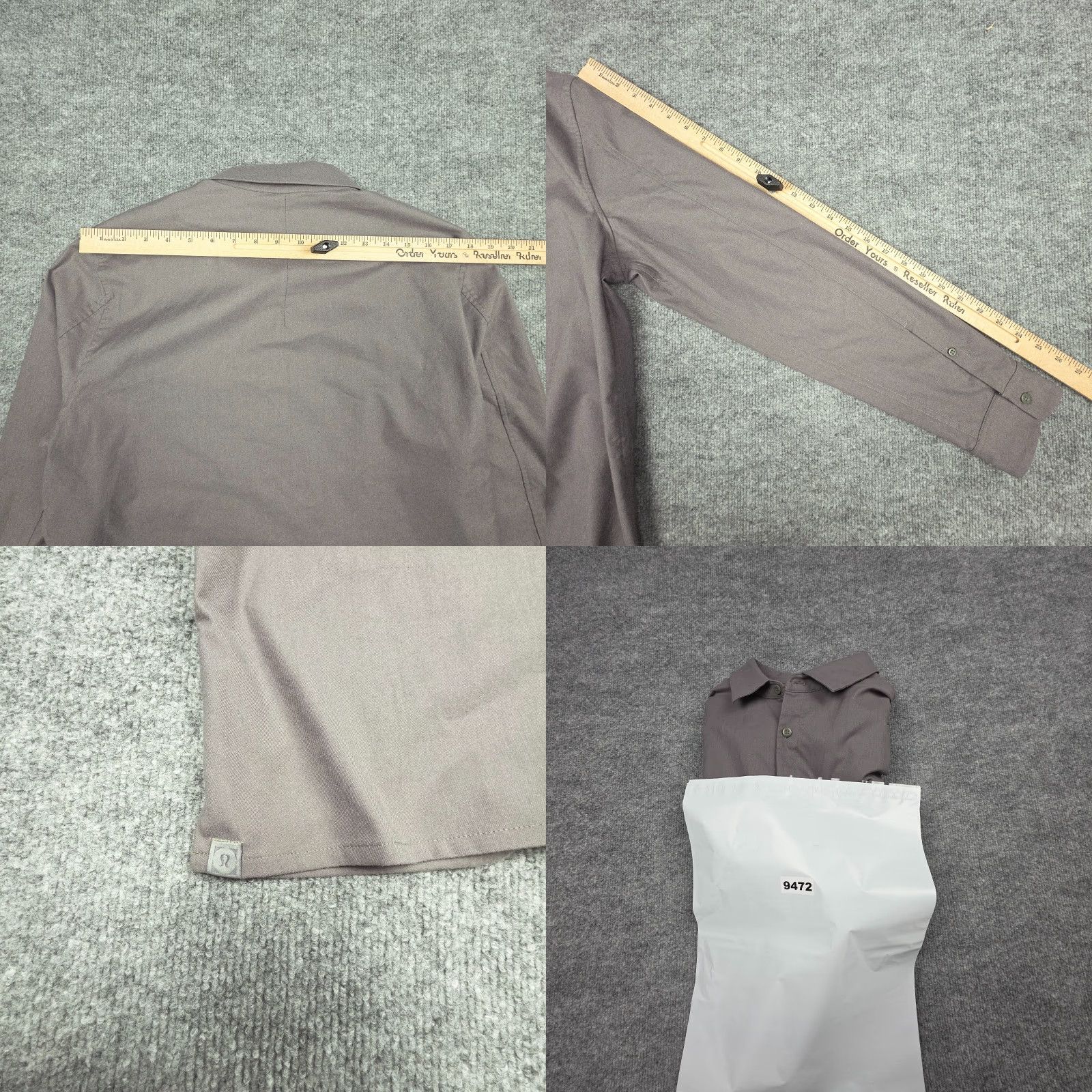 Lululemon Lululemon Commission Shirt Mens Small-Medium Gray Button-Up Performance Stretch Size US S / EU 44-46 / 1 - 8 Thumbnail