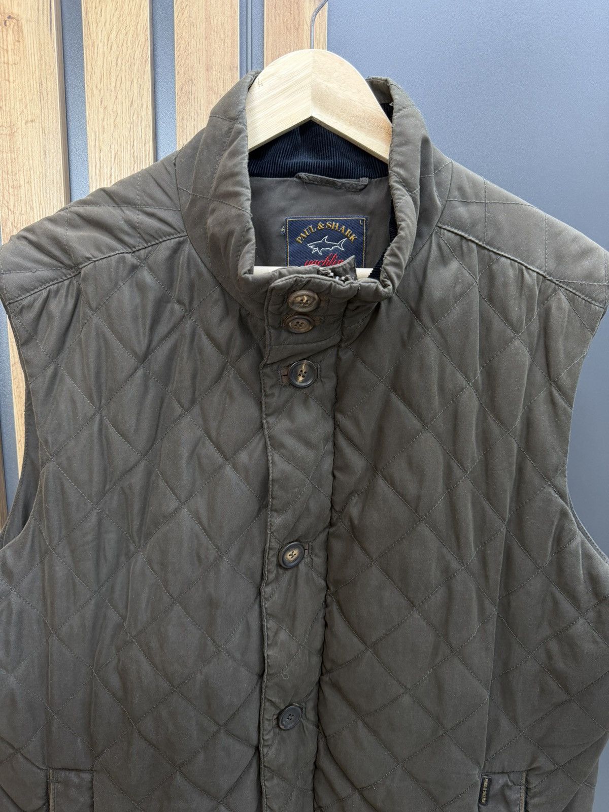 Paul & Shark Paul & Shark Yachting Quilted Vest Brown Mens Size L Size US L / EU 52-54 / 3 - 3 Thumbnail