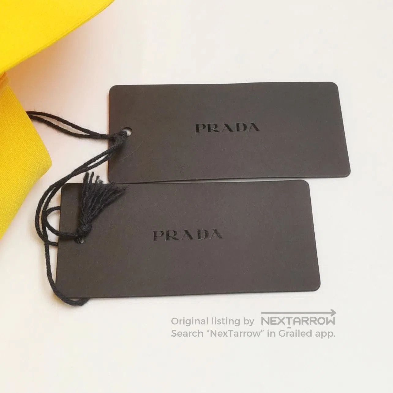 Other Prada Logo Belted Mini Skirt in Bright Yellow . Size 35" - 4 Thumbnail