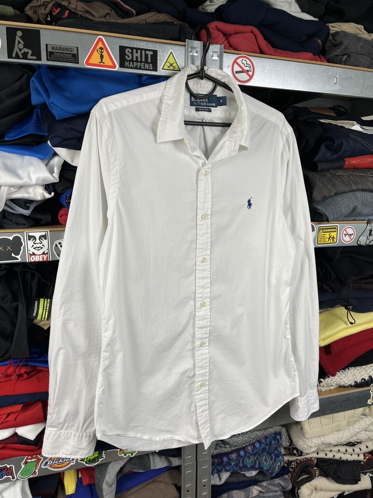 Polo Ralph Lauren × Vintage Vintage Polo Ralph Lauren White Button Up Slim Fit Shirt Size US S / EU 44-46 / 1 - 4 Thumbnail