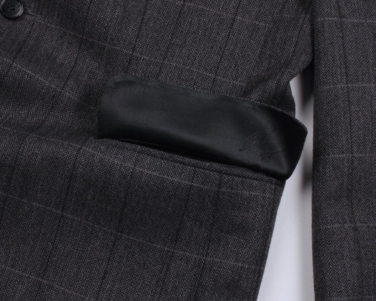 Burberry × Designer × Vintage BURBERRY Vintage Barrie-S Wool Cashmere Blend Plaid Blazer Size 50R - 13 Thumbnail