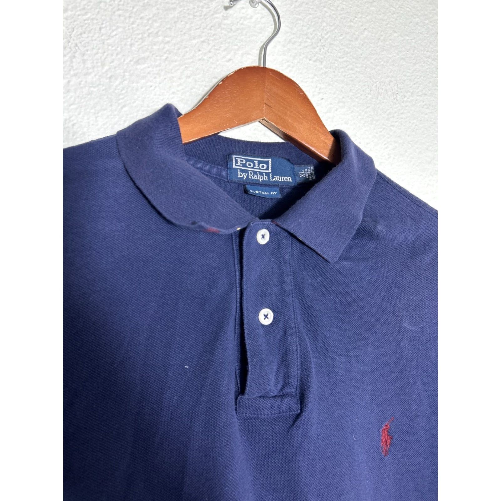 Polo Ralph Lauren Mens XL Short Sleeve Polo Shirt Navy Blue