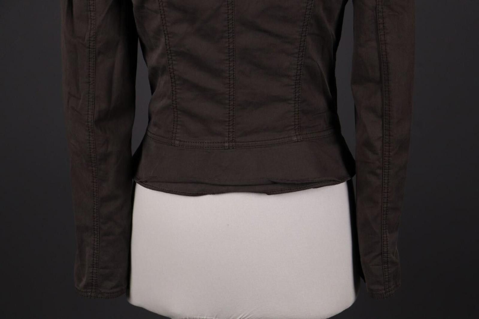 Designer Marc Cain Brown Multipocket Lightweight Blazer Jacket Size 2 Size XS / US 0-2 / IT 36-38 - 7 Thumbnail