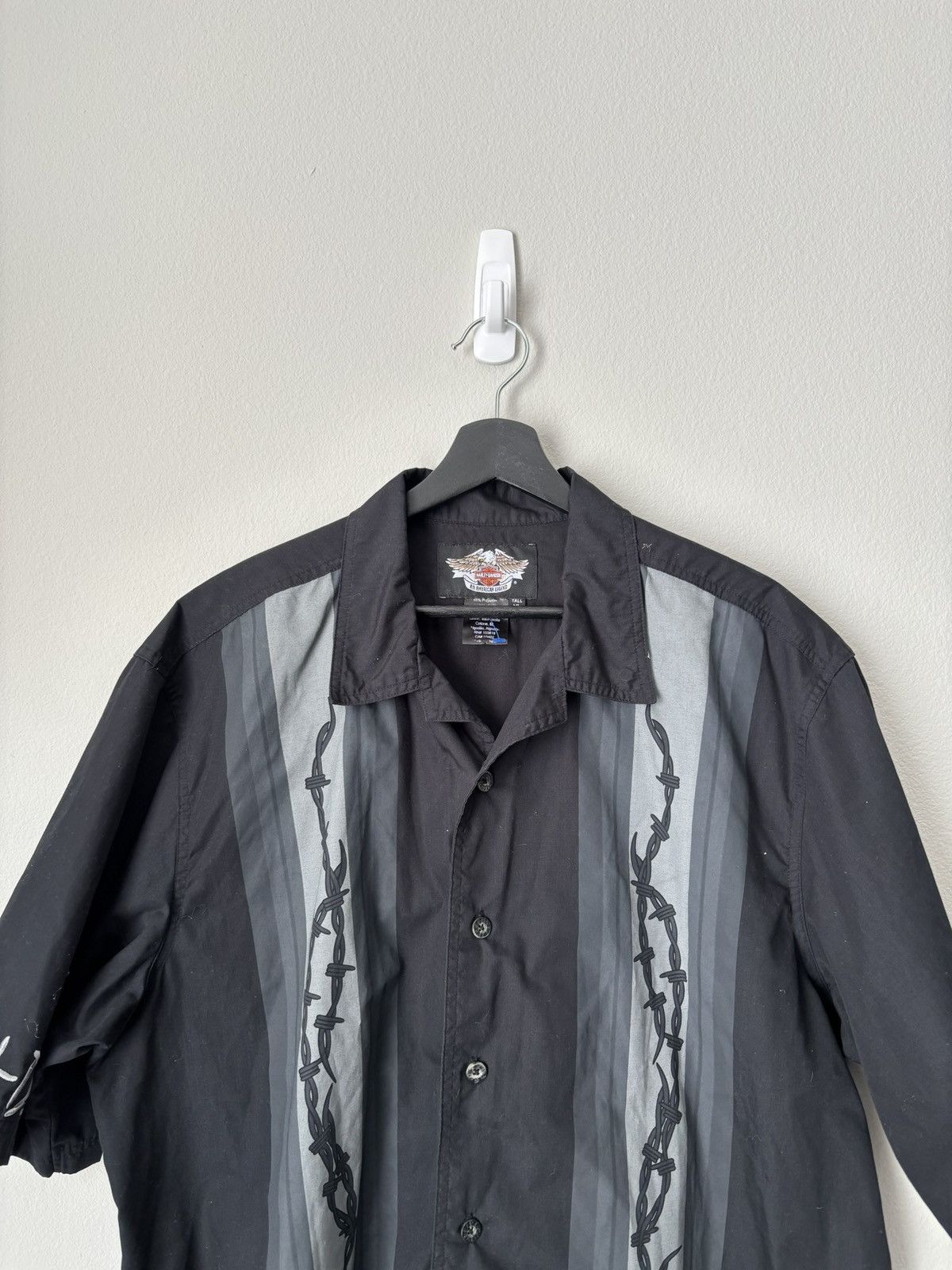 Harley Davidson Vintage Harley Davidson Short Sleeve Button Down Size US XL / EU 56 / 4 - 3 Thumbnail