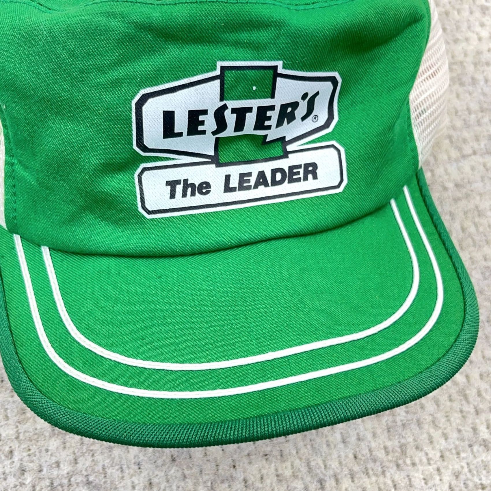 Vintage VINTAGE Kap King Trucker Hat Cap Snapback USA Stripe Green White 80s 90s Mens Size ONE SIZE - 3 Thumbnail