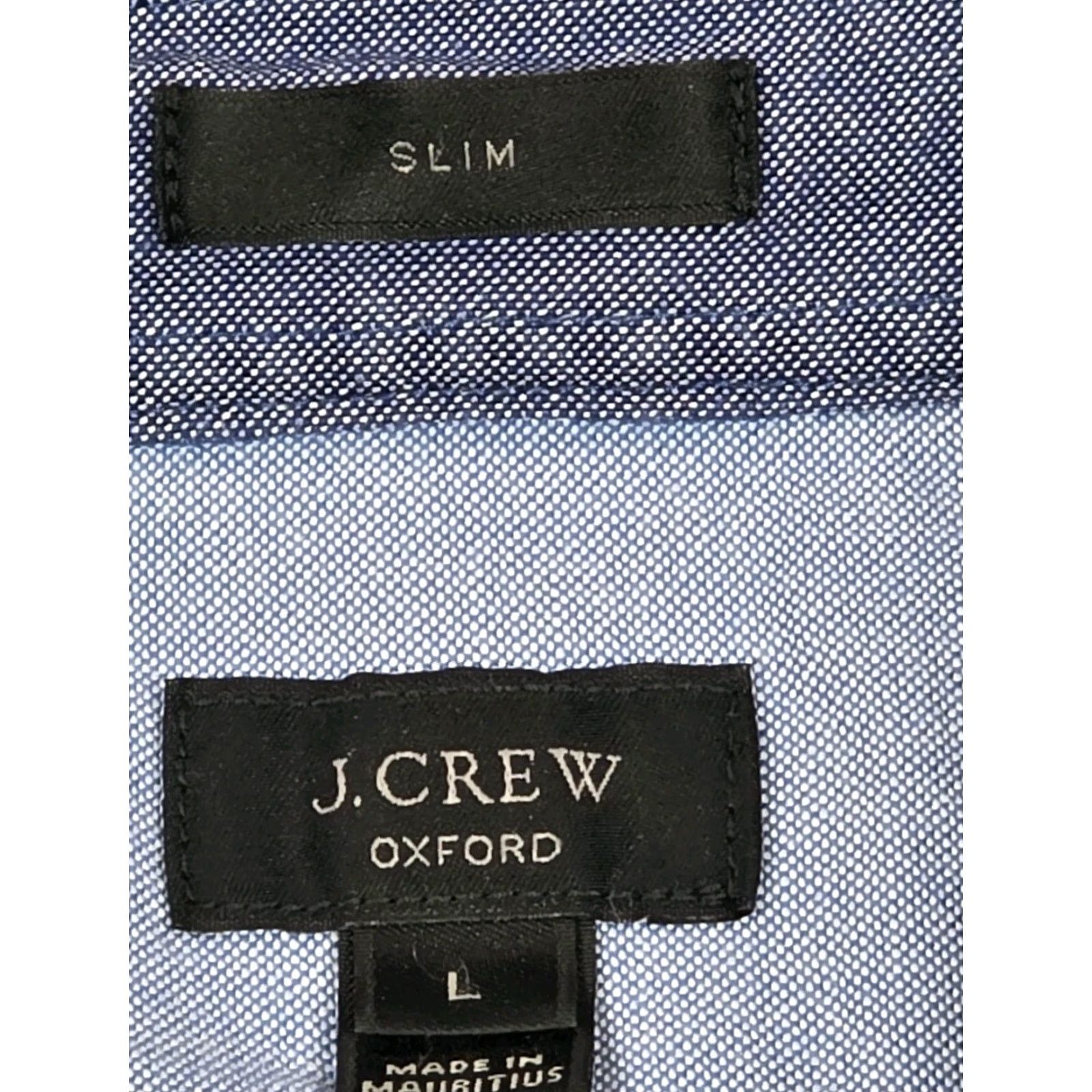 J.Crew J.CREW Oxford Shirt Mens Button Up 2 Tone Slim Blue-Chambray Colorblock L Size US L / EU 52-54 / 3 - 6 Thumbnail