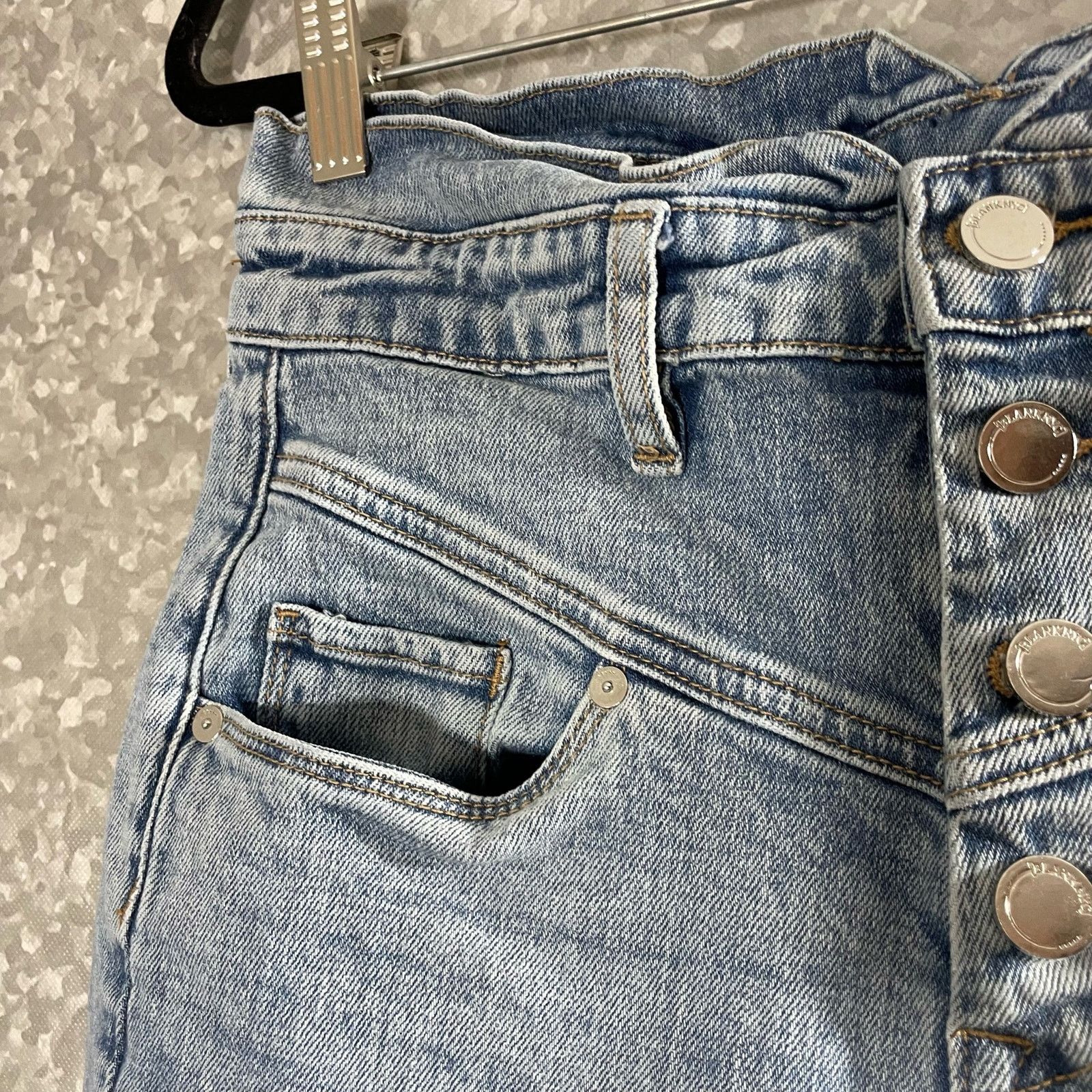 BLANKNYC Blank NYC Light Wash Retro Style Skinny Leg Yoke Jeans - 30 Size 30" / US 8 / IT 44 - 3 Thumbnail