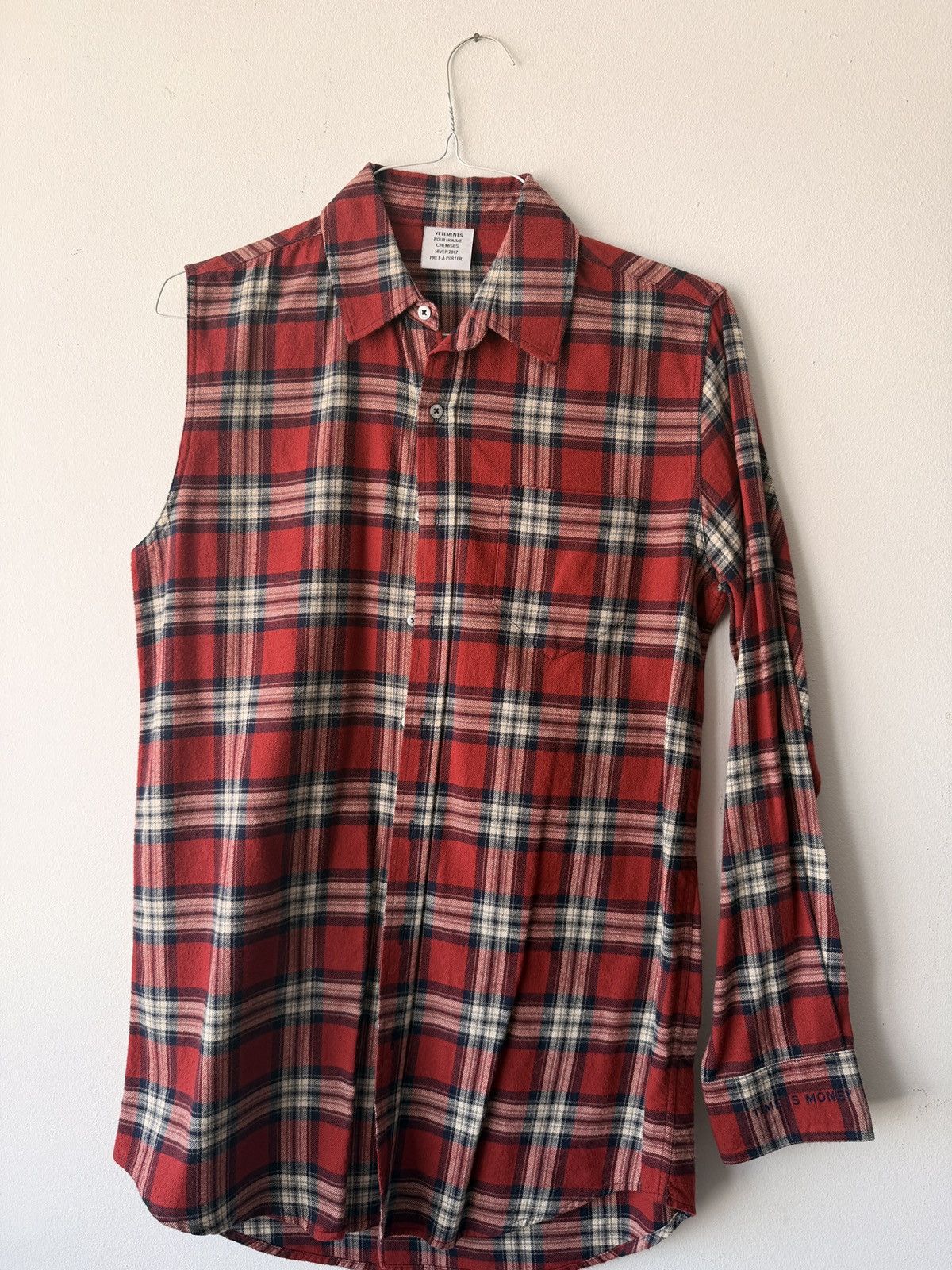Vetements Vetements “Time is Money” plaid. shirt Size US M / EU 48-50 / 2 - 2 Thumbnail