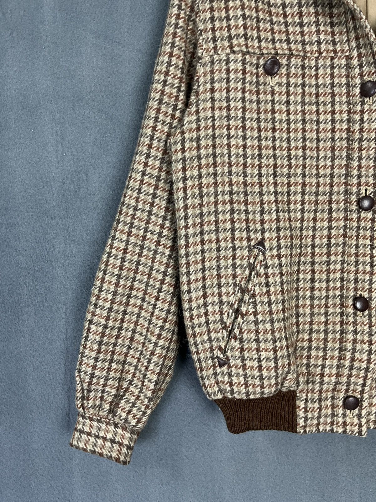 Max Mara × Vintage Vintage Suncy Max Mara Houndstooth Wool Jacket Button Up Size M / US 6-8 / IT 42-44 - 4 Thumbnail