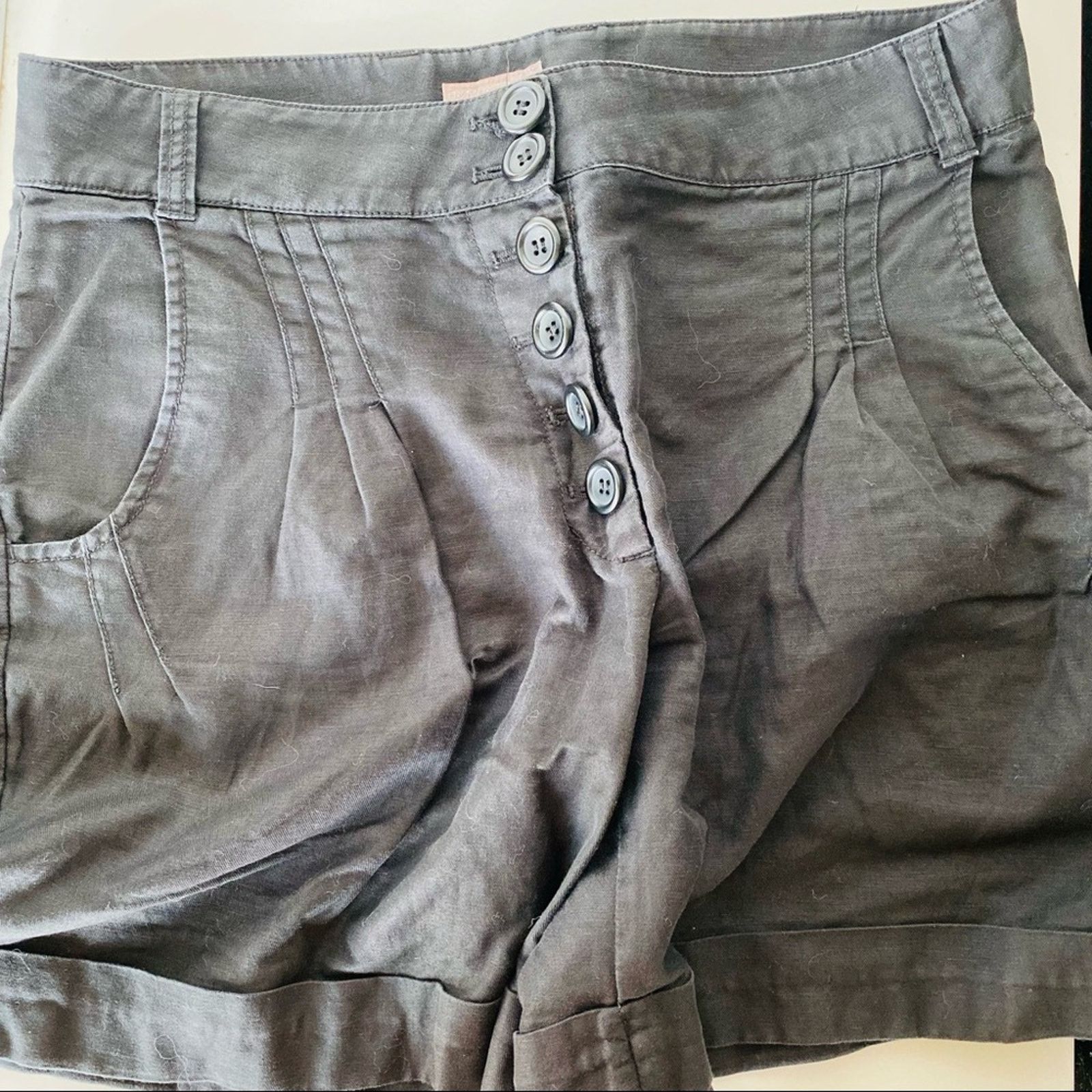 Vintage VINTAGE H&M Y2K Black High Rise Button Fly Shorts Bermuda Size 32" / US 10 / IT 46 - 10 Thumbnail