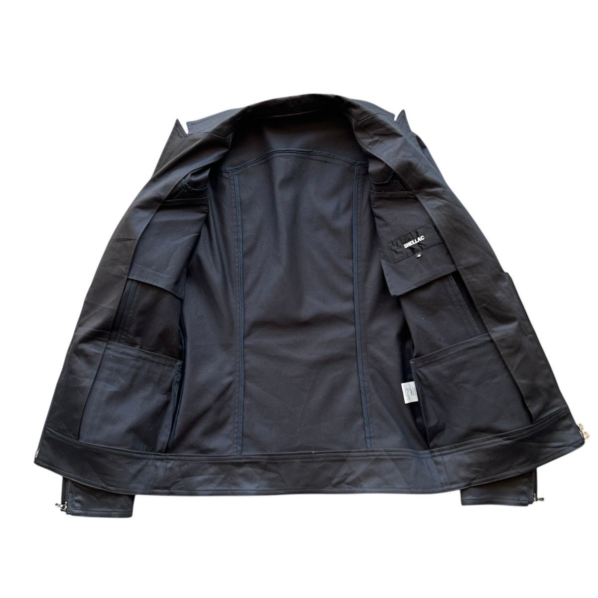 Shellac 🔥 Shellac Zipper EmoGoth Jacket Made In Japan - Size S Size US S / EU 44-46 / 1 - 9 Thumbnail