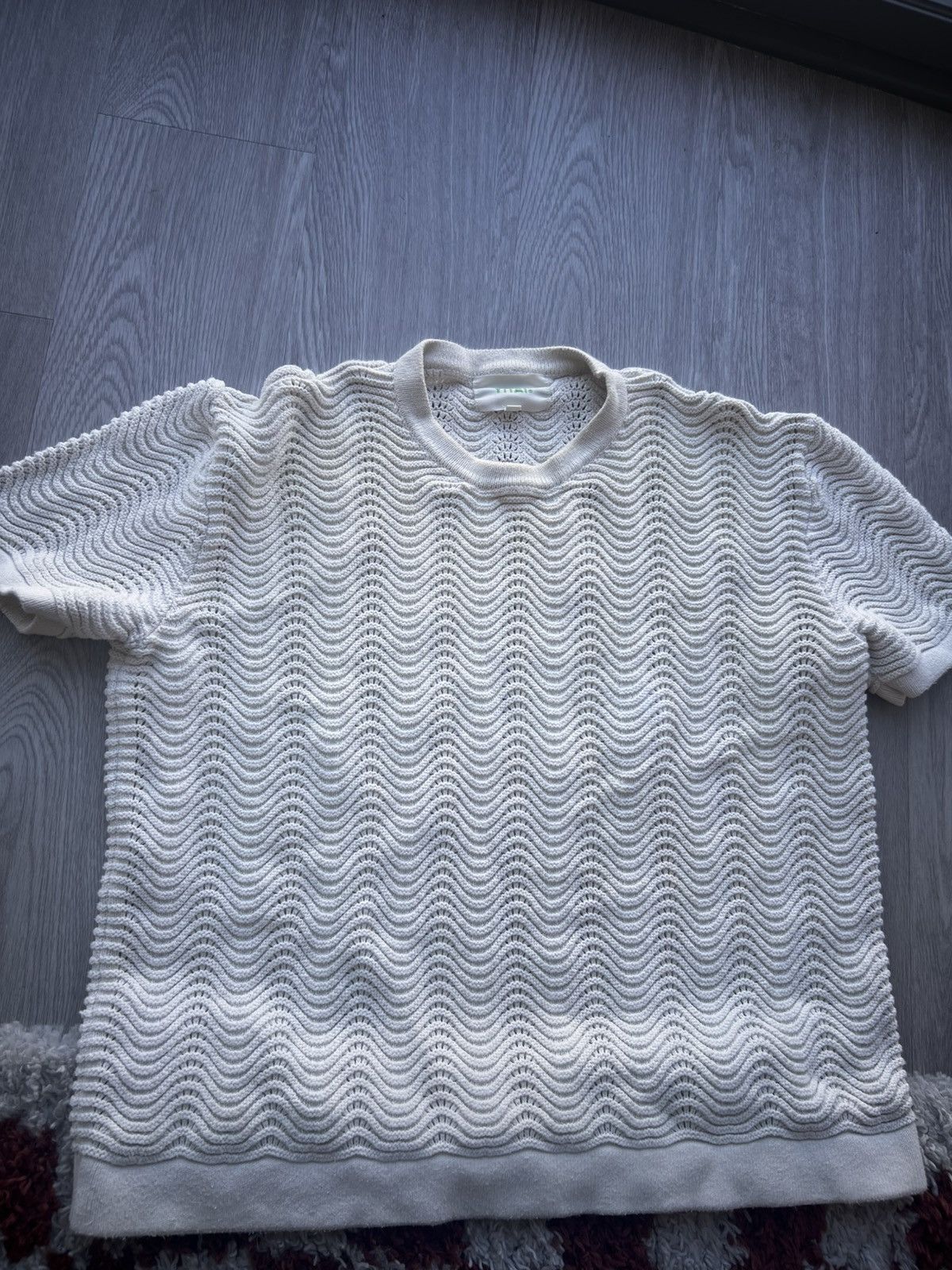 YITAI Yitai Cream Shale Stitch T-Shirt, Size S Size US S / EU 44-46 / 1 - 5 Thumbnail