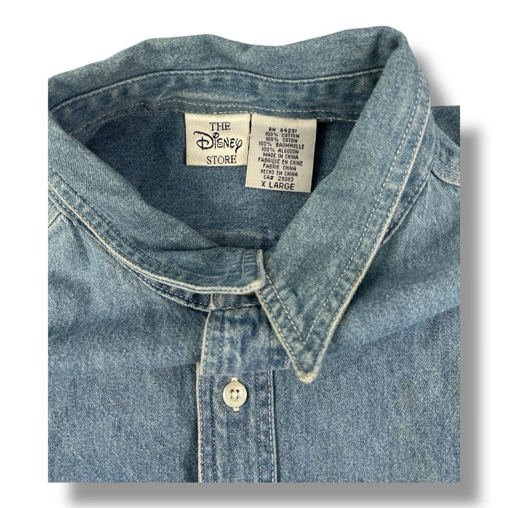 Disney Vintage Disney Oversized Embroidered Denim Front Button Top Size XL / US 12-14 / IT 48-50 - 6 Thumbnail