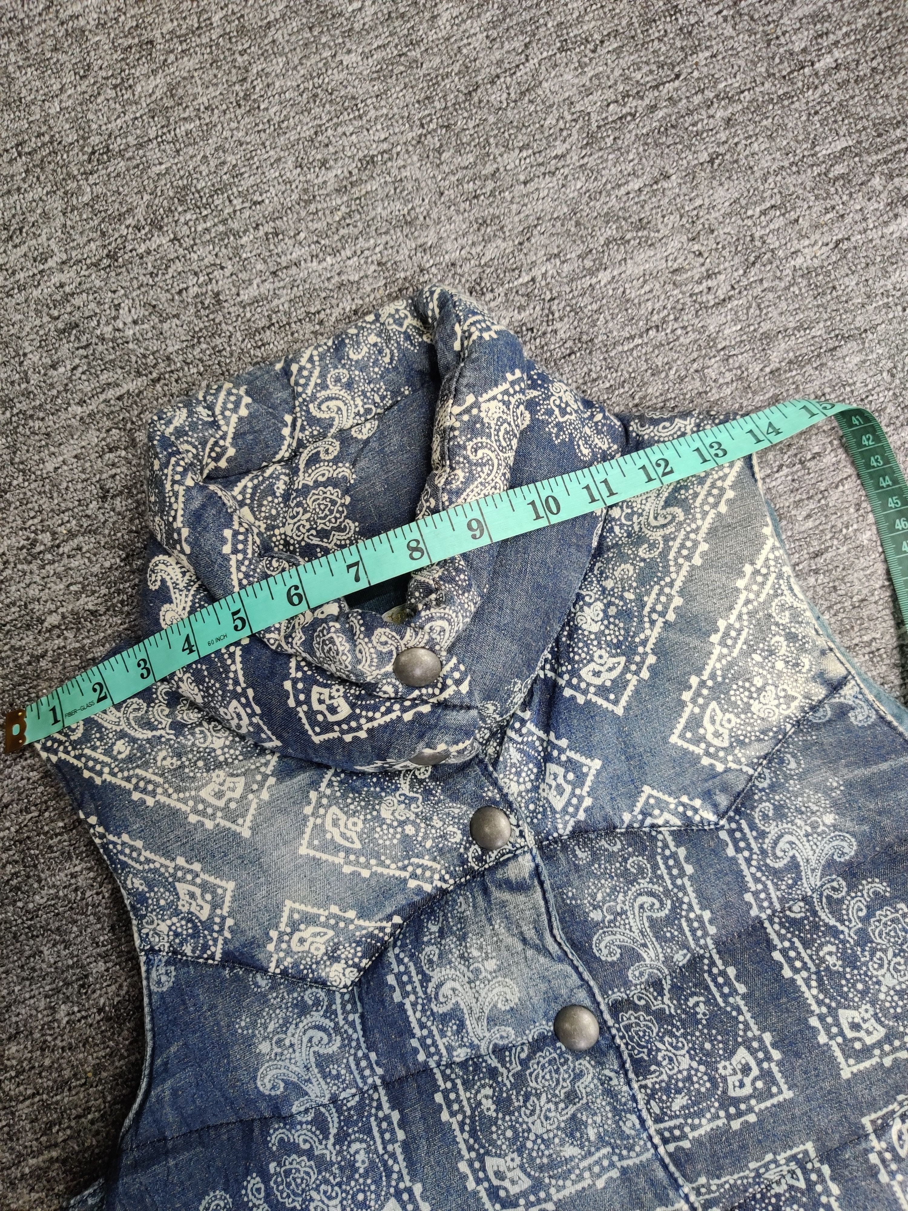 Japanese Brand Flamingo Firm Paisley Puffer Vest Inspired Kapital Size US M / EU 48-50 / 2 - 13 Thumbnail
