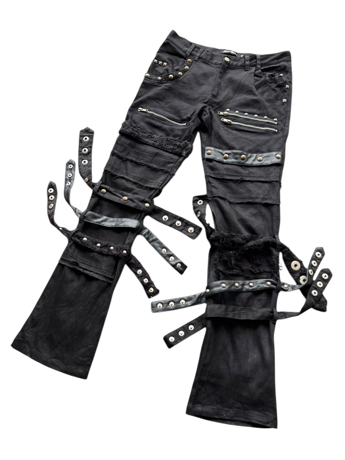 Hysteric Glamour 🔥 Sex Pot Revenge Bondage Embellished Covertible Pant Size US 30 / EU 46 - 2 Thumbnail