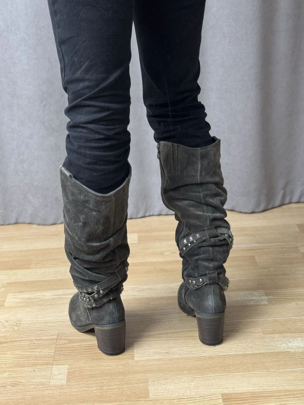 A.S.98 Real Leather Hight Heels Boots Avantgarde Y2K Size US 9 / IT 39 - 5 Thumbnail