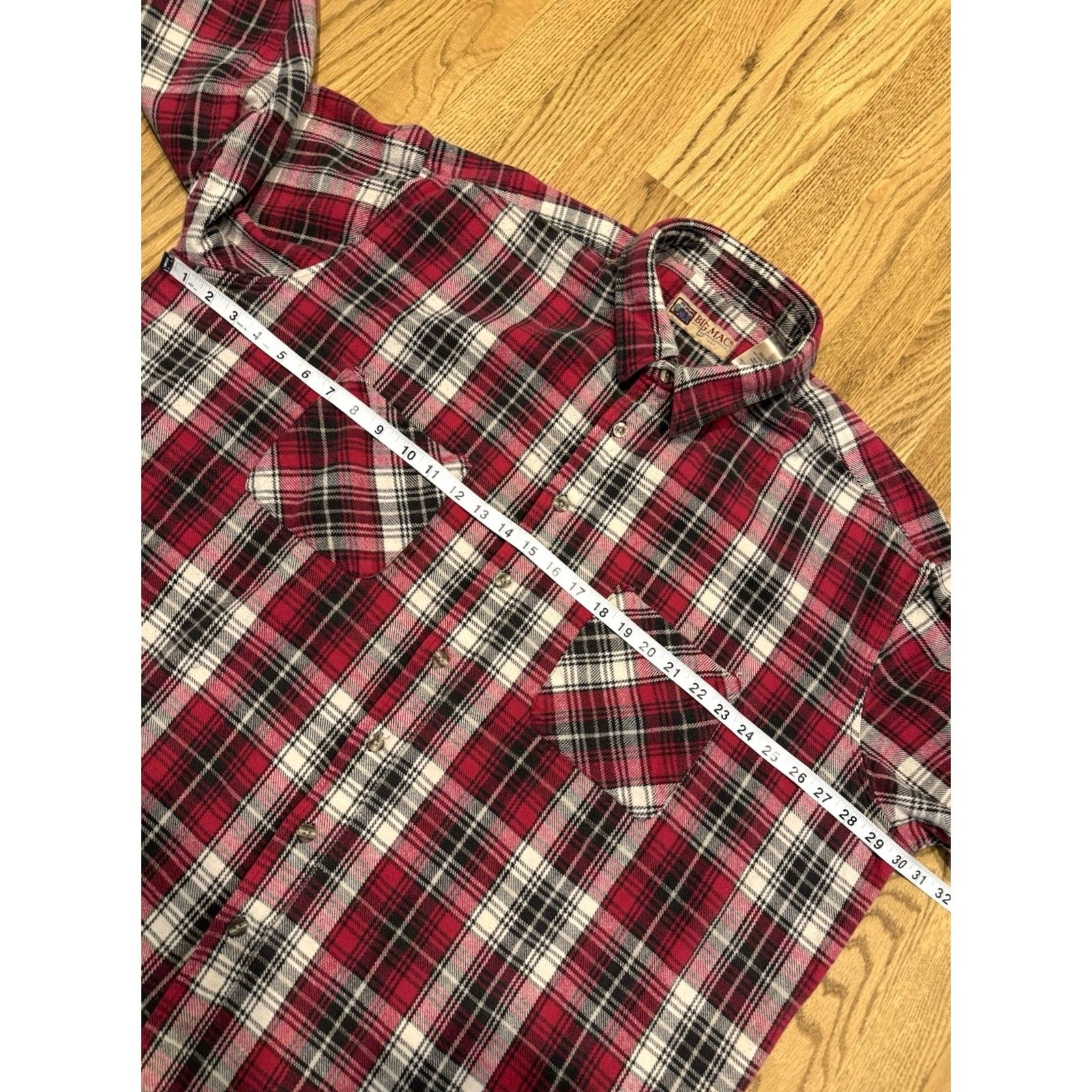 Vintage VINTAGE Big Mac Shirt Men’s 3XL Tall Red Plaid Flannel Button Up Thick Vtg Size US XXL / EU 58 / 5 - 4 Thumbnail