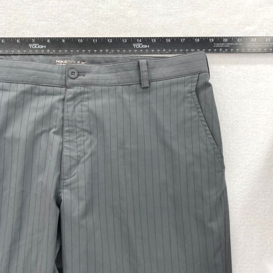 Nike Nike Golf Tour Performance Pants Mens 36x30 Gray Striped Stretch Dri-Fit Pants Size US 36 / EU 52 - 6 Thumbnail