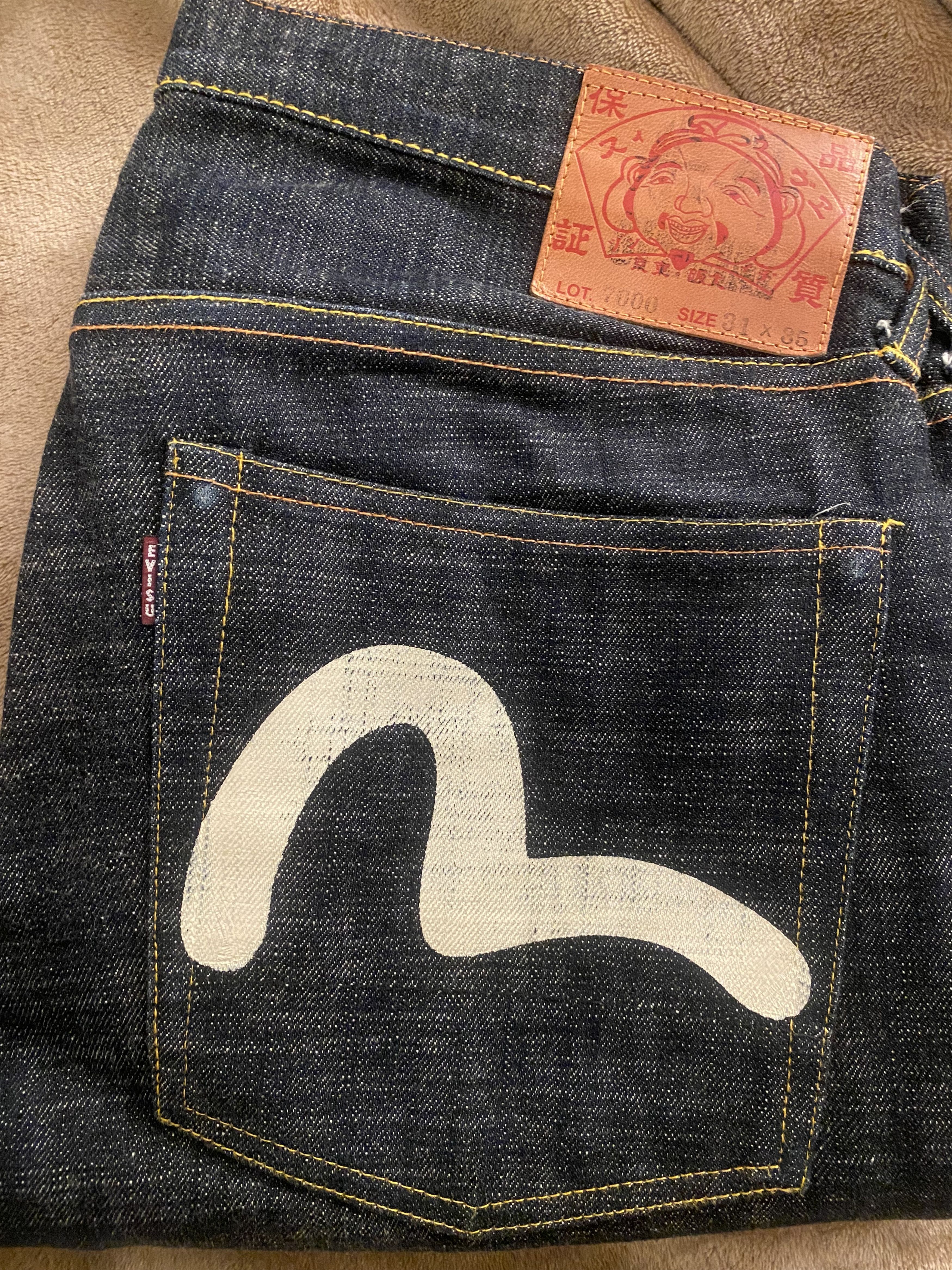 Evisu Evisu Design by Yamane Lot 7000 Raw Denim Size US 31 - 8 Thumbnail