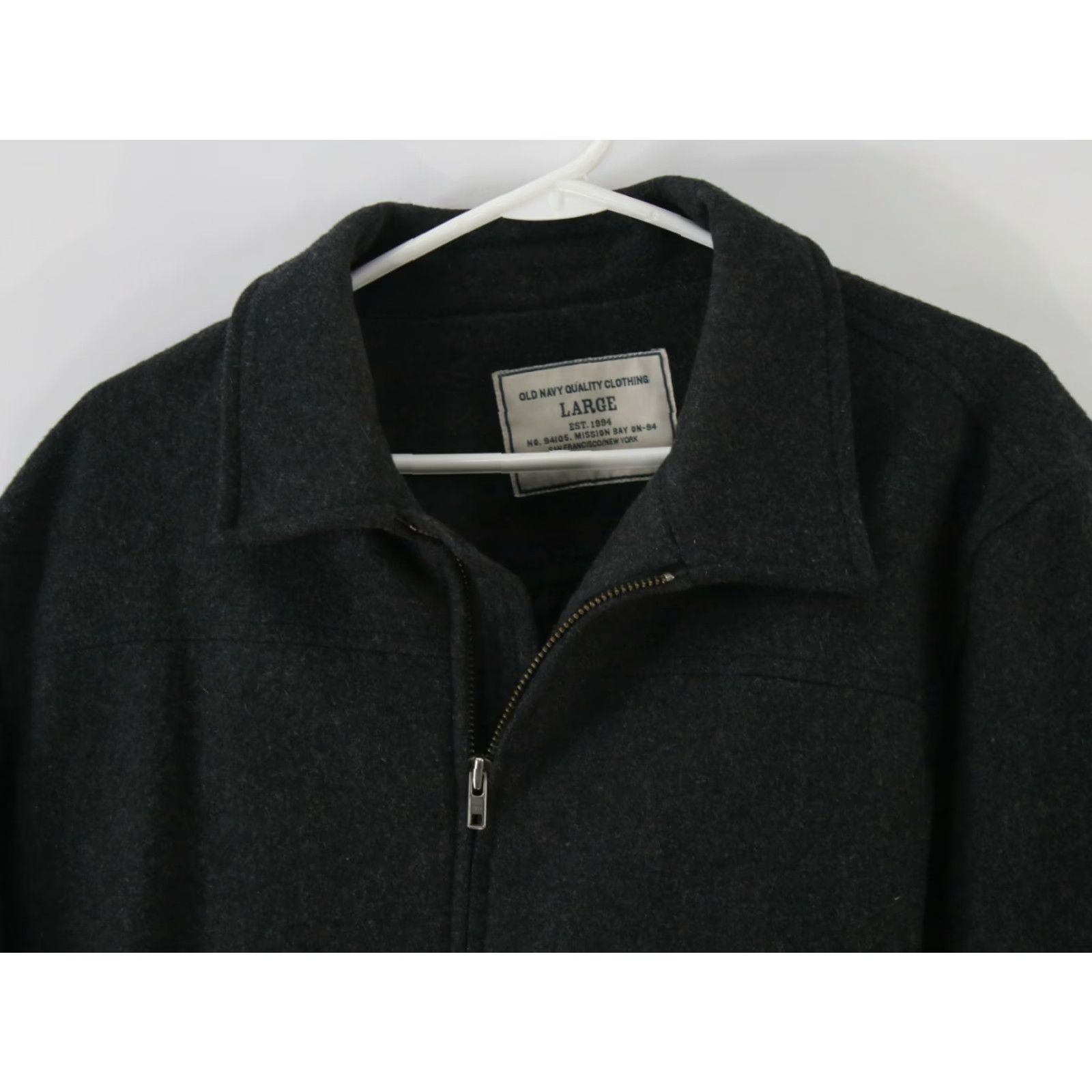 Old Navy Old Navy Men's Full Zip Black Winter Jacket Coat Size Large Casual Cotton Blend Size US L / EU 52-54 / 3 - 3 Thumbnail