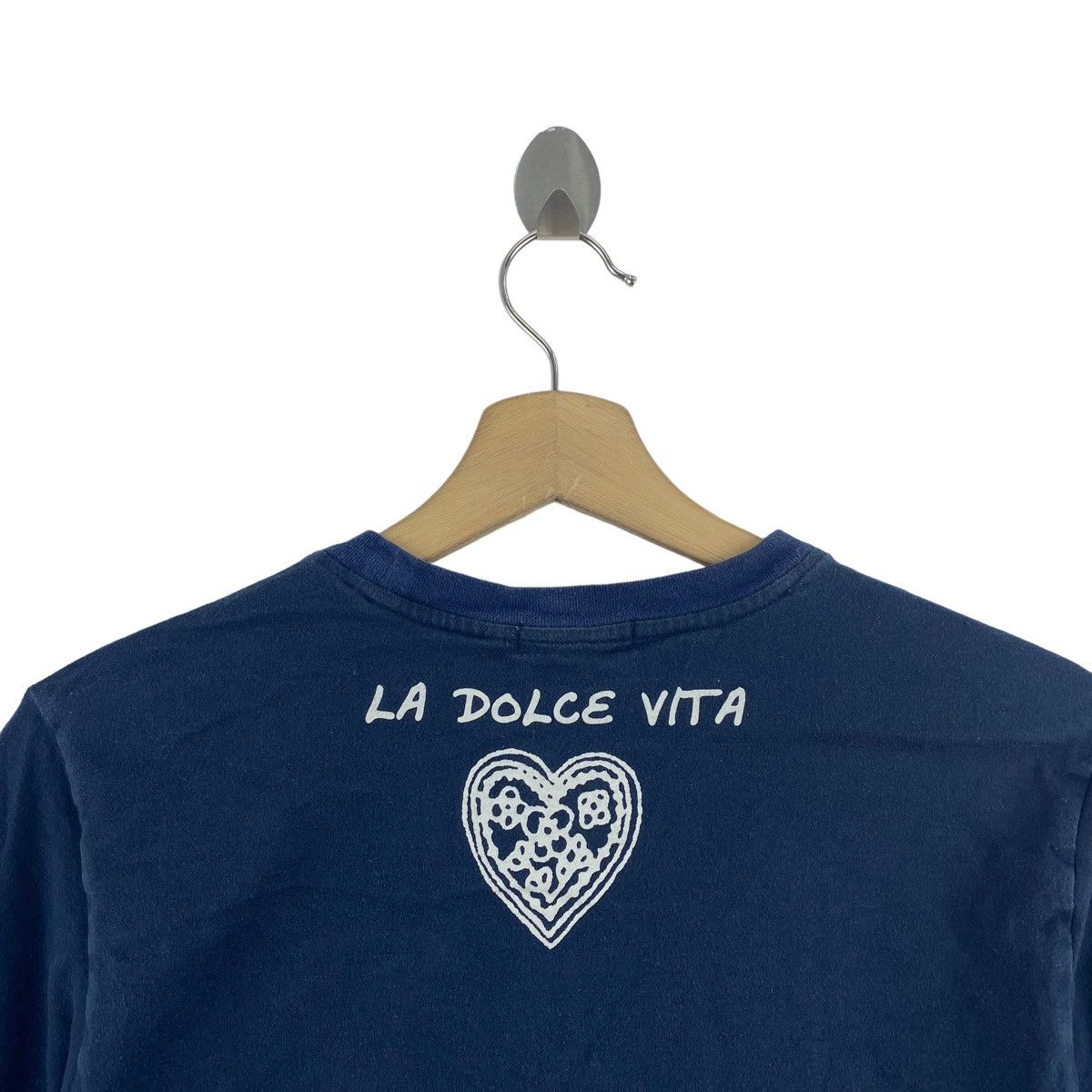 Japanese Brand LAURA FELICE MILANO Japan Brand Love Print Blue Short Sleeve Size US S / EU 44-46 / 1 - 5 Thumbnail