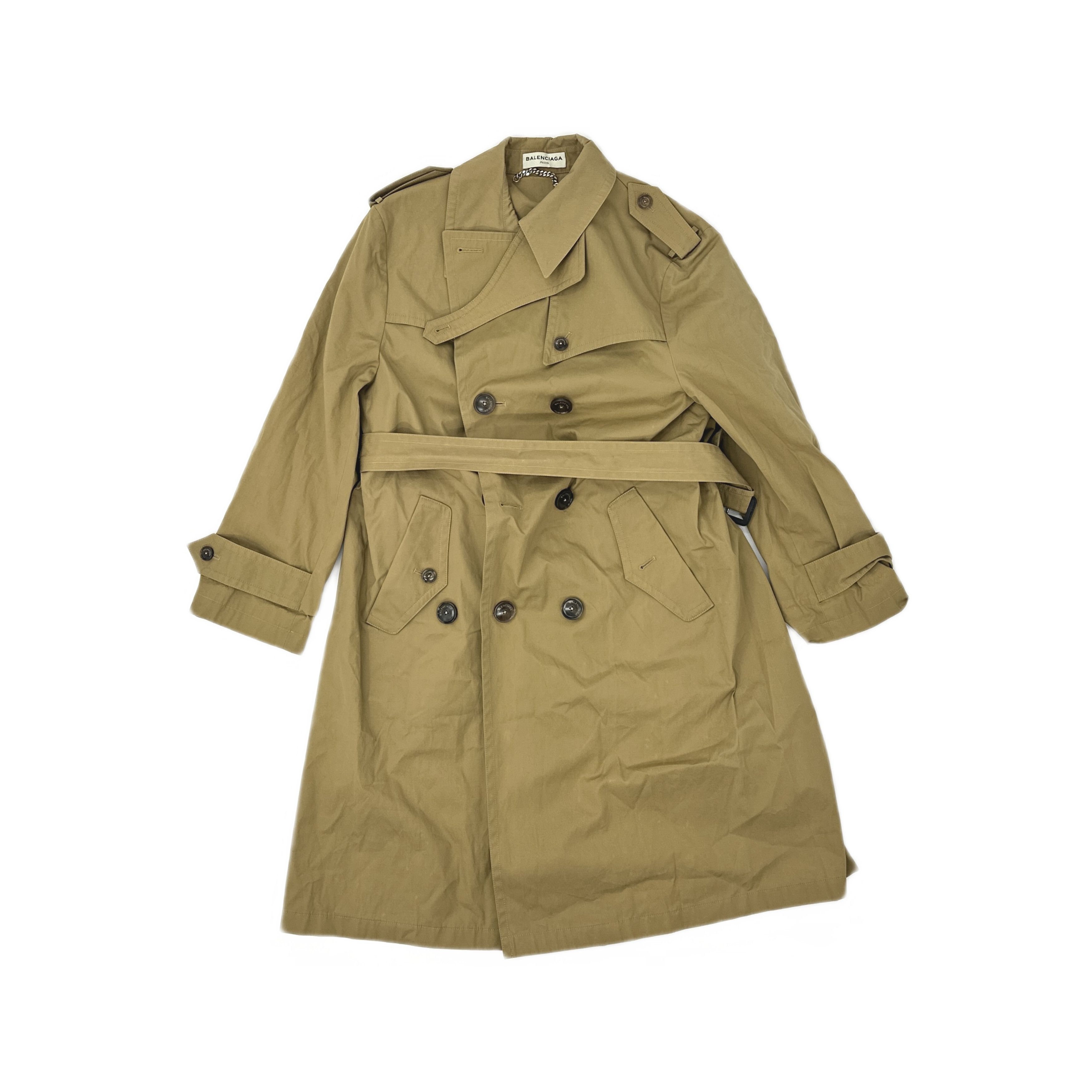 Balenciaga Balenciaga Double Breasted Trench Coat Size 36 Size XS / US 0-2 / IT 36-38 - 1 Thumbnail