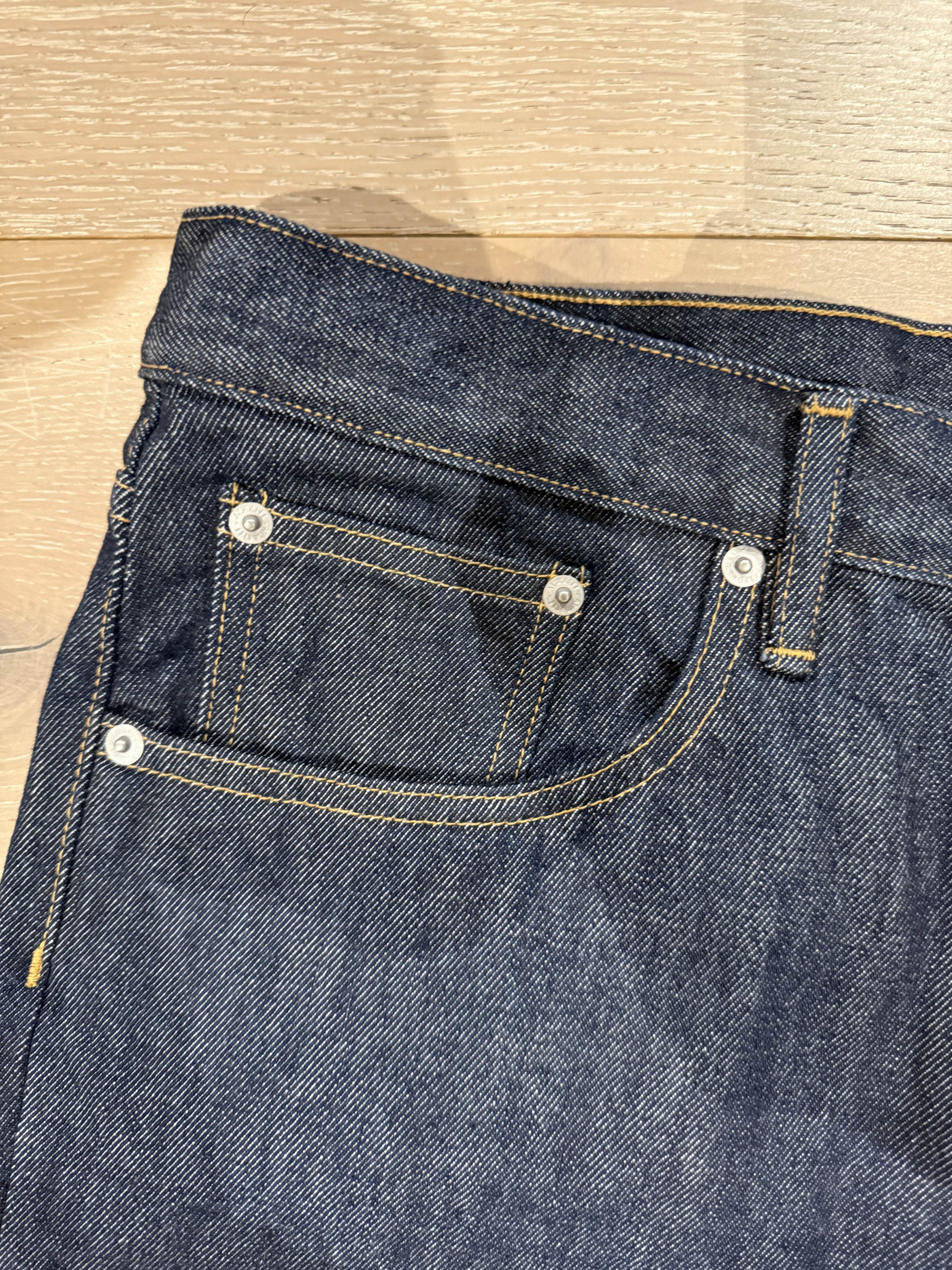 Auralee 💚 Auralee Hard Twist Denim 5P Pants Indigo Zip Fly NEW Size US 32 / EU 48 - 3 Thumbnail