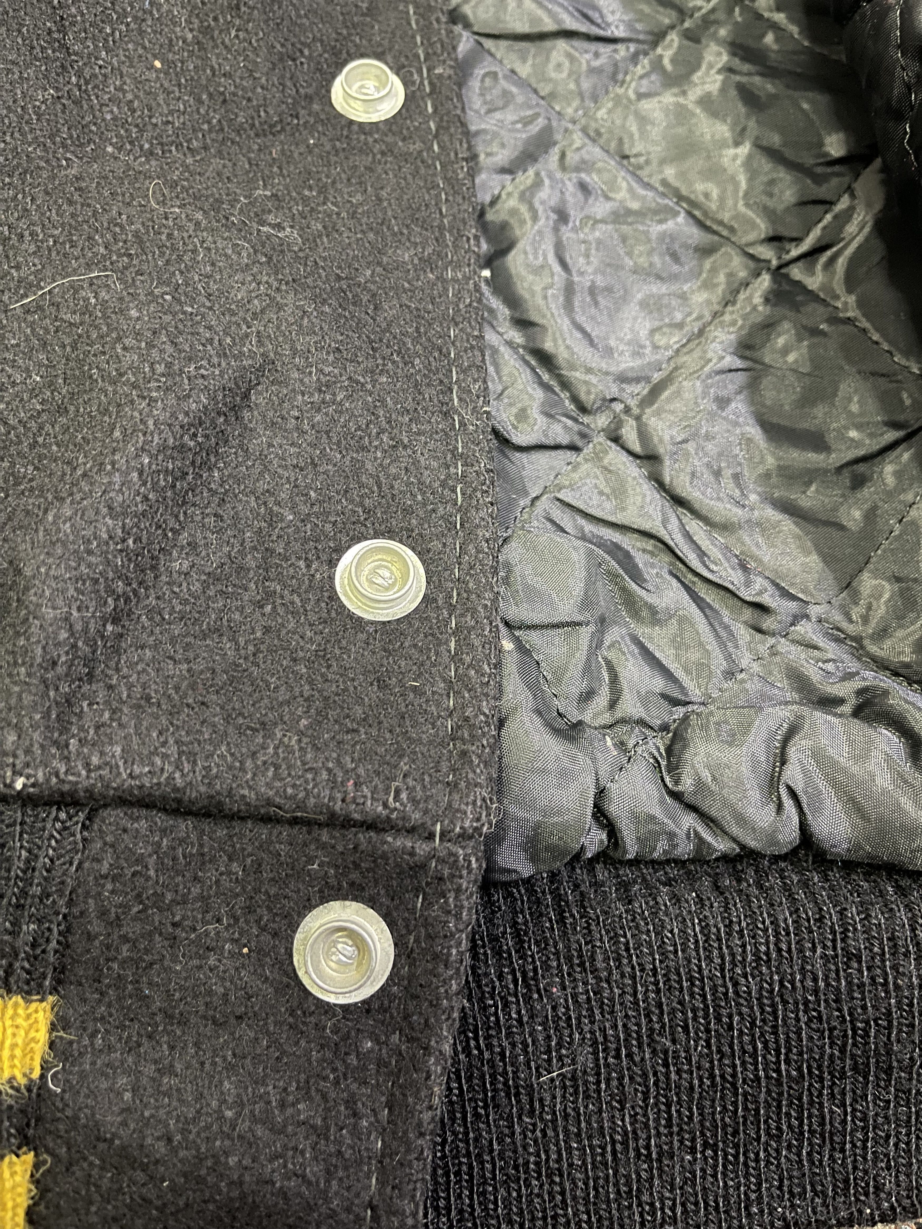 Lee True Vintage 70s Lee Varsity Delong Black/Yellow Jacket Size US M / EU 48-50 / 2 - 16 Thumbnail