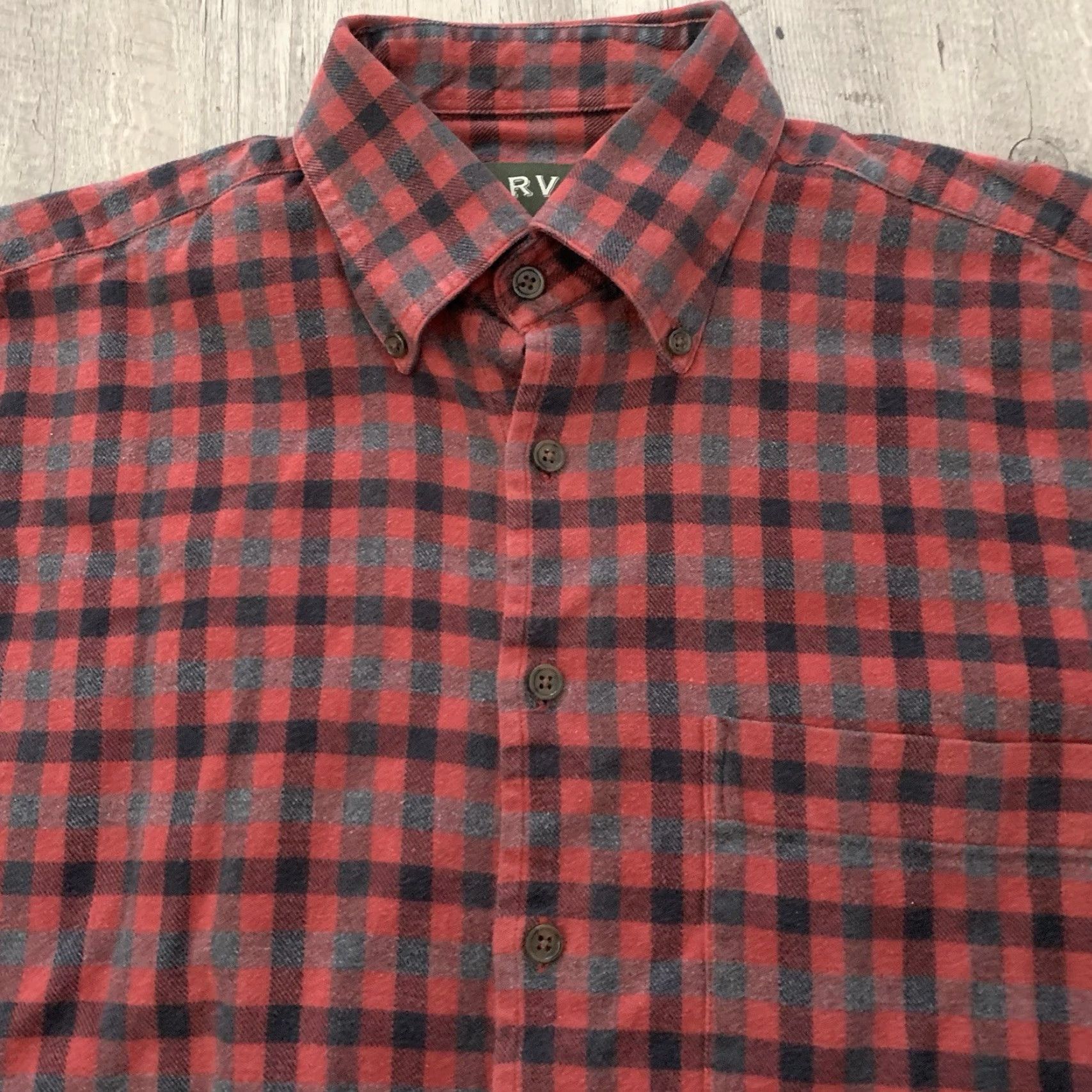 Orvis Orvis Shirt Mens M Red Gray Plaid Flannel Button-Up Cotton Long Sleeve Casual Classic Size US M / EU 48-50 / 2 - 6 Thumbnail