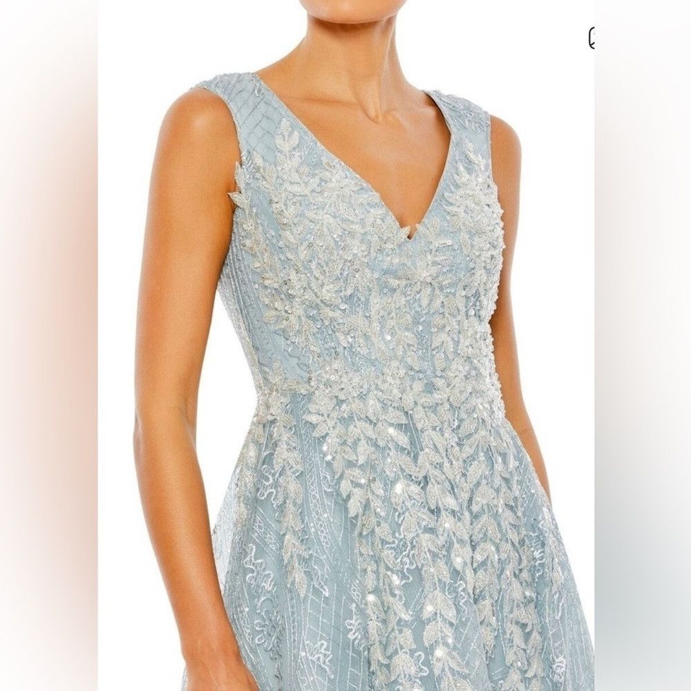 Mac Duggal Mac Duggal Sz 4 Formal Sequin Wedding Prom Dance Lace Maxi Size S / US 4 / IT 40 - 3 Thumbnail