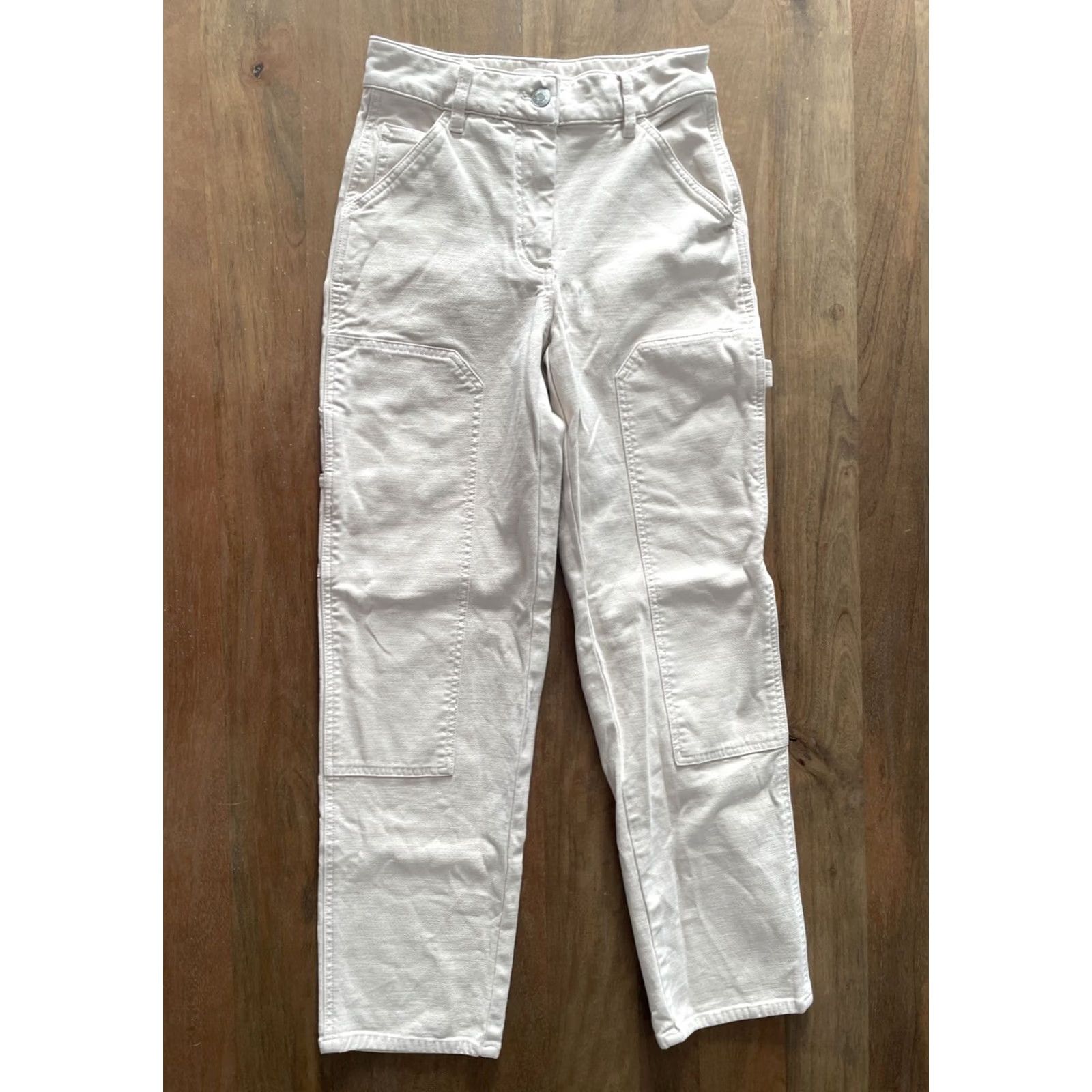 Vintage Wilfred Free Brennan Utility Pants Womens 00 Wool Ivory Carpenter Boat? Size 24" / US 00 / IT 34 - 2 Thumbnail