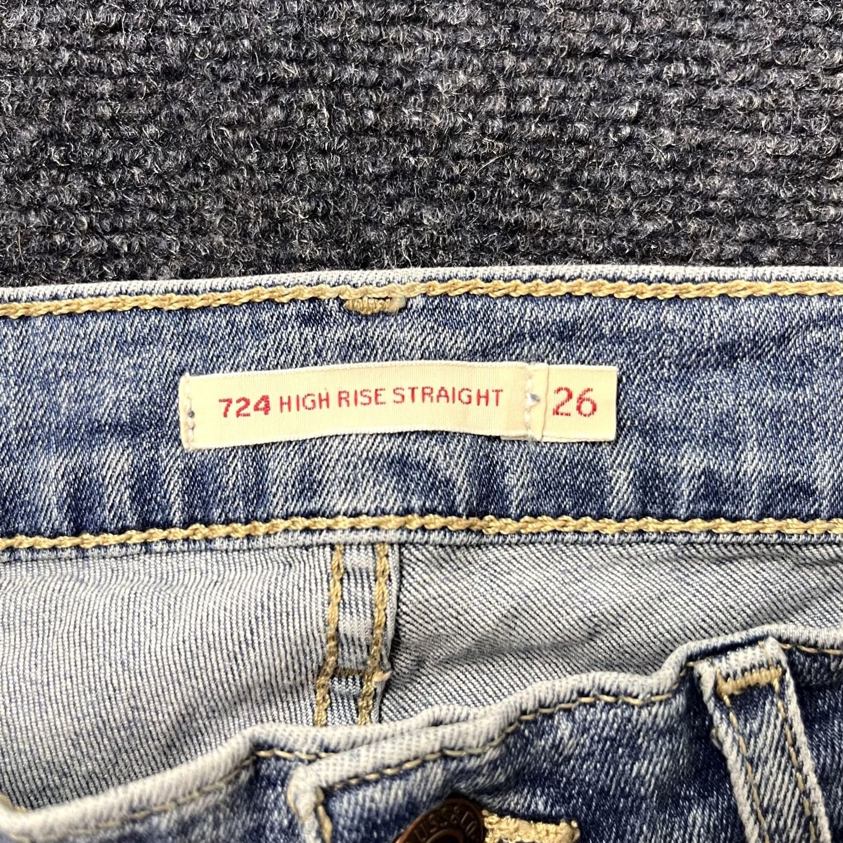 Levi's Levi's Jeans Womens 26 High Rise Straight Light Wash Blue Distressed Denim Jeans Size 26" / US 2 / IT 38 - 5 Thumbnail