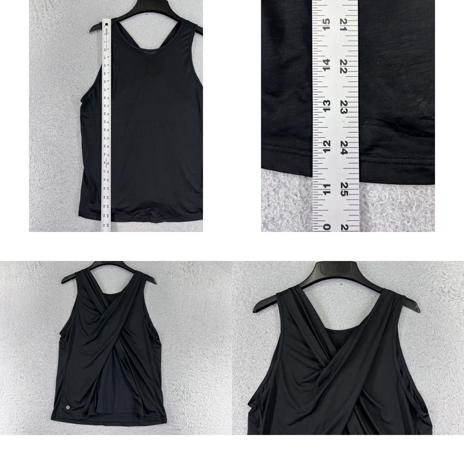 Lululemon Lululemon Shirt Women 4 Black Tank Run Gym Soul Stride ISSUES READ Size S / US 4 / IT 40 - 8 Thumbnail