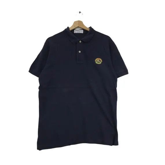 Burberry Vtg 90’ BURBERRY OF LONDON Crest Logo Polo Tee Shirt Size US L / EU 52-54 / 3 - 1 Thumbnail