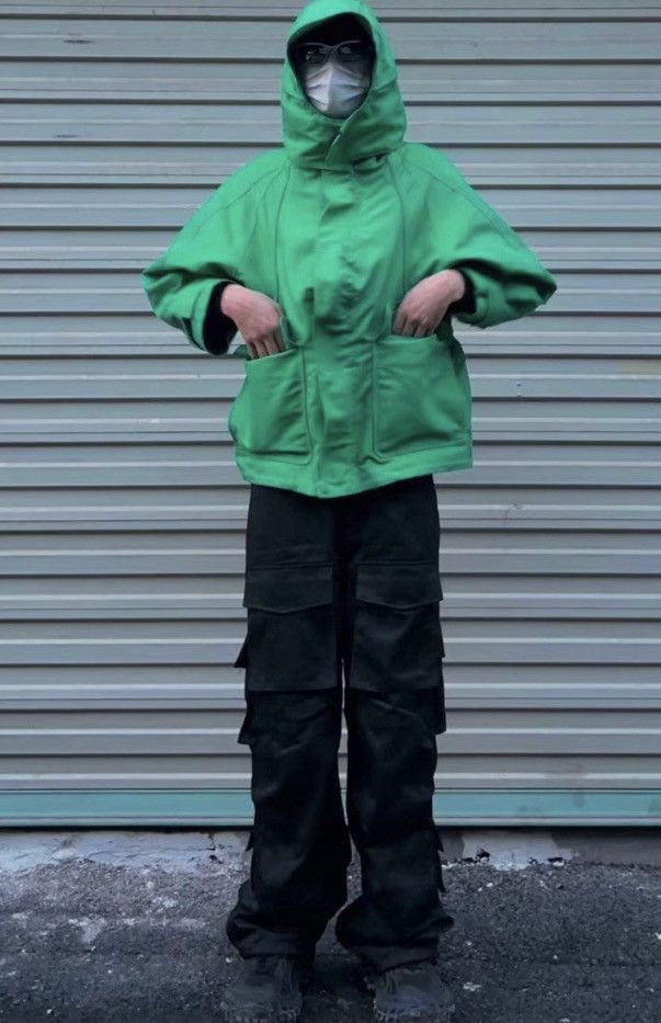 Balenciaga Balenciaga FW18 Green Swing Parka Hardshell Jacket Size S / US 4 / IT 40 - 8 Thumbnail