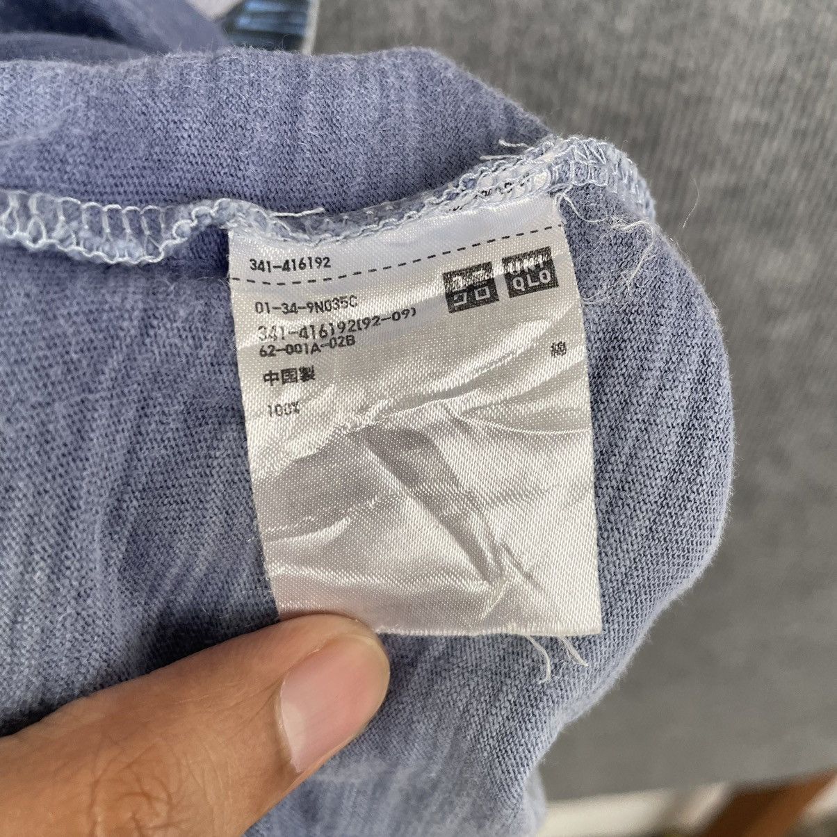 Japanese Brand Hokusai Blue Japanese Motive Art Loopwheel Cotton Tee Size US L / EU 52-54 / 3 - 4 Thumbnail