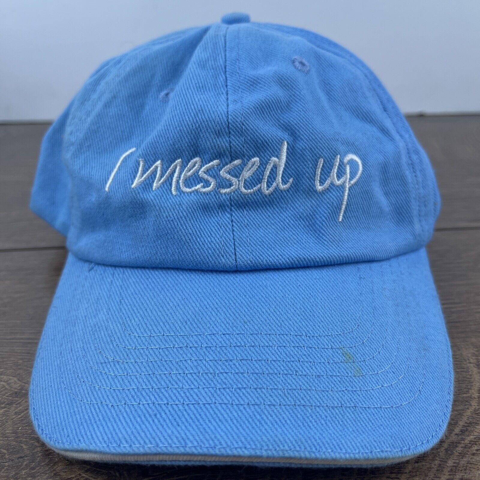 Other I Messed Up Hat Messed Up Blue Hat Adjustable Adult Size Hat Size ONE SIZE - 2 Thumbnail