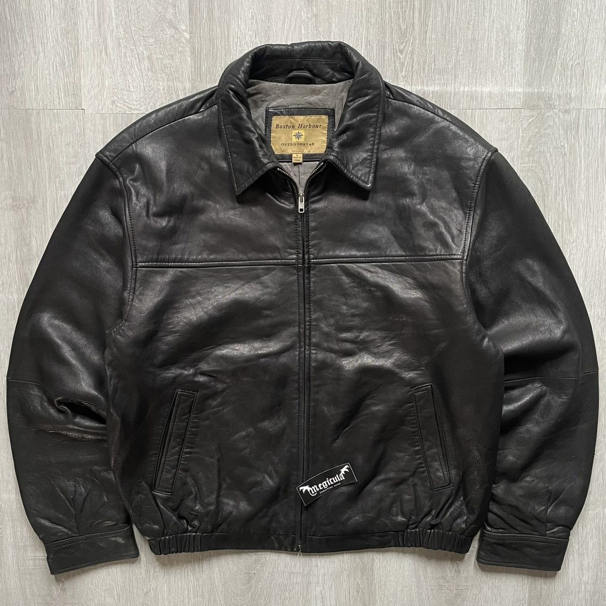 Other Boston Harbour Vintage Leather Work Jacket Size US L / EU 52-54 / 3 - 1 Thumbnail