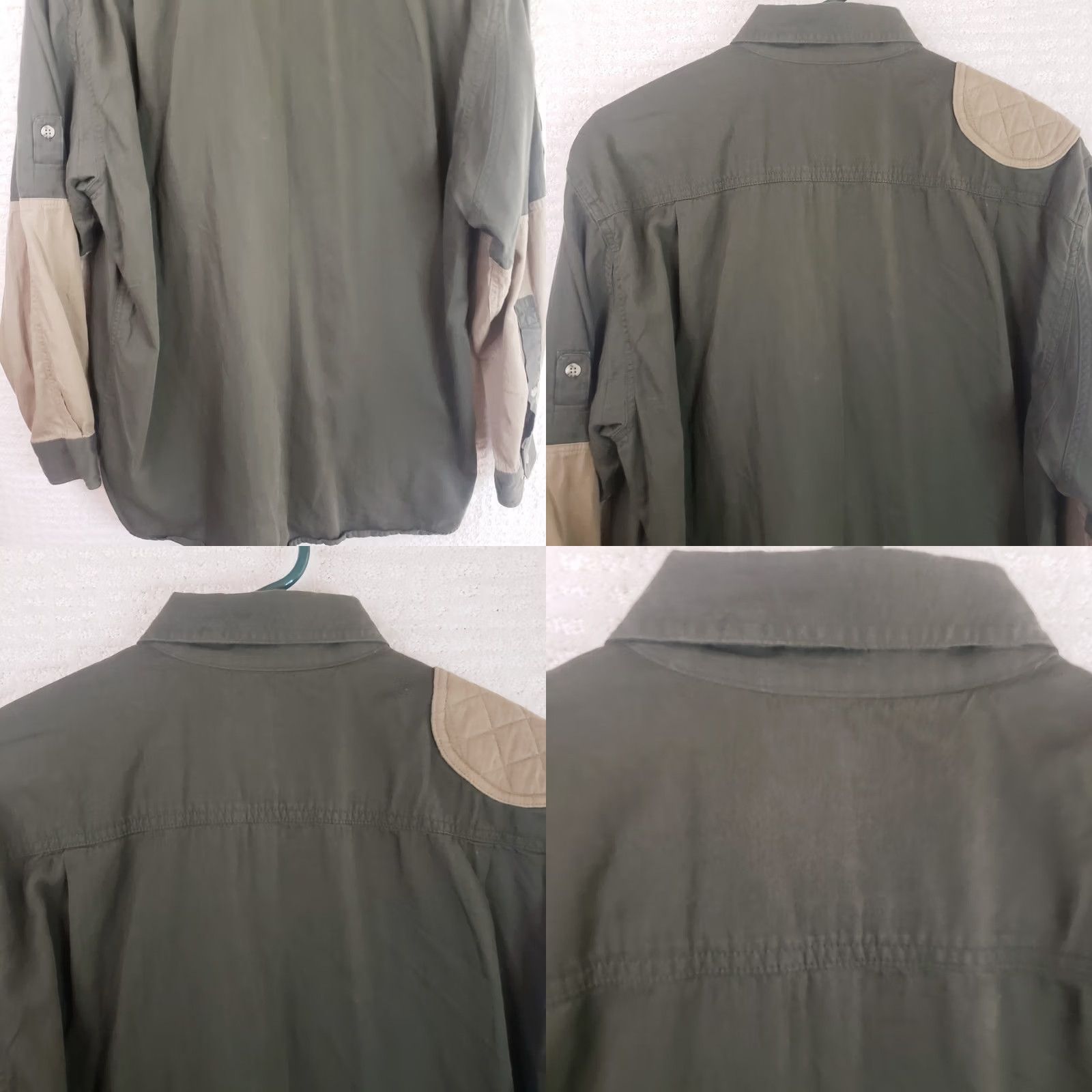 Vintage Kevin's Plantation Shooting Shirt Men’s L Green Button-Up Long Sleeve Patch" Size US L / EU 52-54 / 3 - 9 Thumbnail