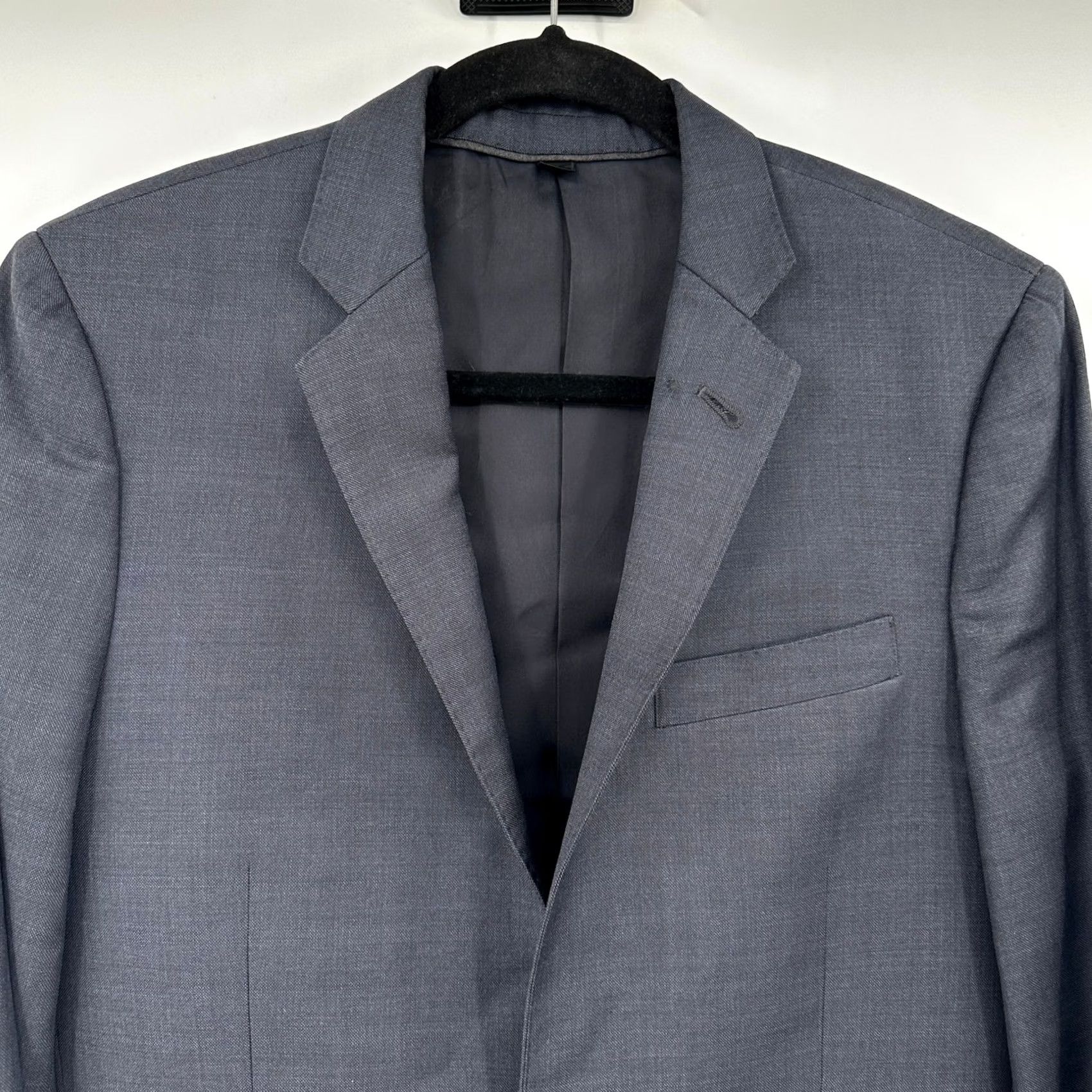 J.Crew J. Crew Ludlow Tollegno 1900 Wool Blend Italian Suit Blazer Men 36S Gray Jacket Coat 2 Piece Slim Notch Lapel Two-Button Formal Business Mens Size 36R - 2 Thumbnail
