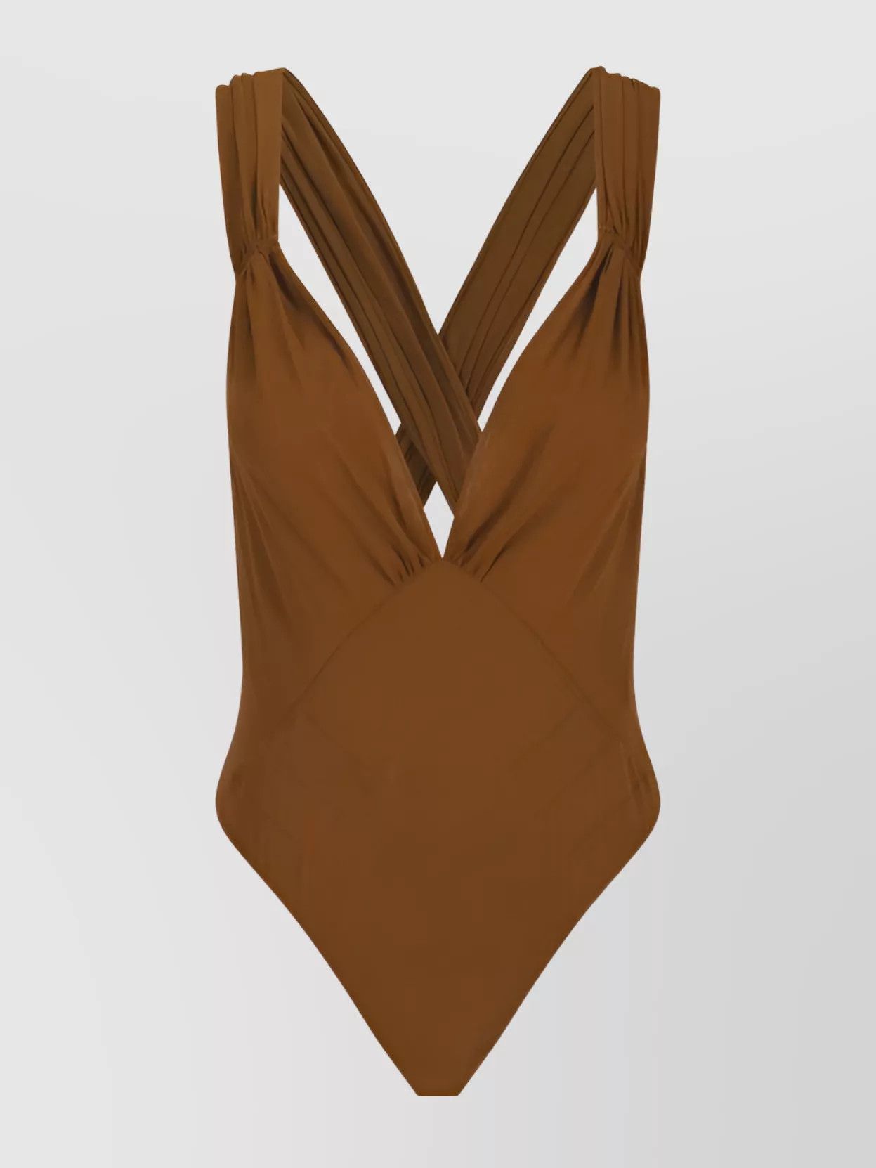 Saint Laurent Paris o1y0126 Bodysuit in Brown Size S / US 4 / IT 40 - 1 Thumbnail