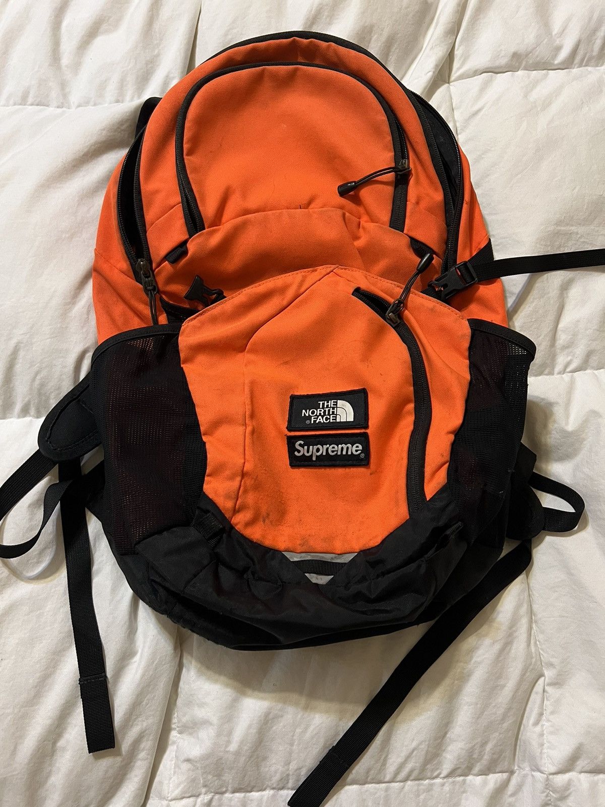 Supreme × The North Face Supreme The North Face Pocono Backpack FW 16 (Power  Orange) | Grailed