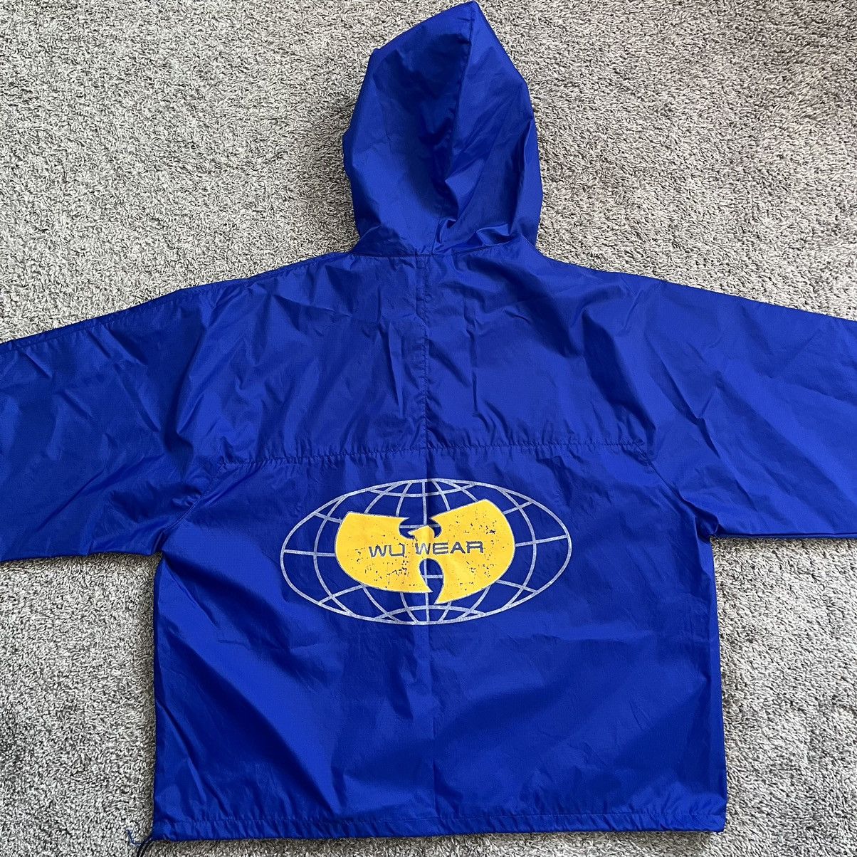 Wu-Tang Clan 🔴Wu-Wear Jacket Size XL Wu-Tang Blue Windbreaker Hoodie Rare Size US XL / EU 56 / 4 - 2 Thumbnail