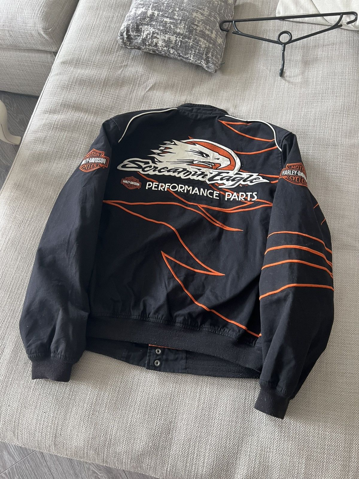 Harley Davidson × Vintage Vintage 💥 Harley Davidson Racing Jacket Size US XL / EU 56 / 4 - 19 Thumbnail