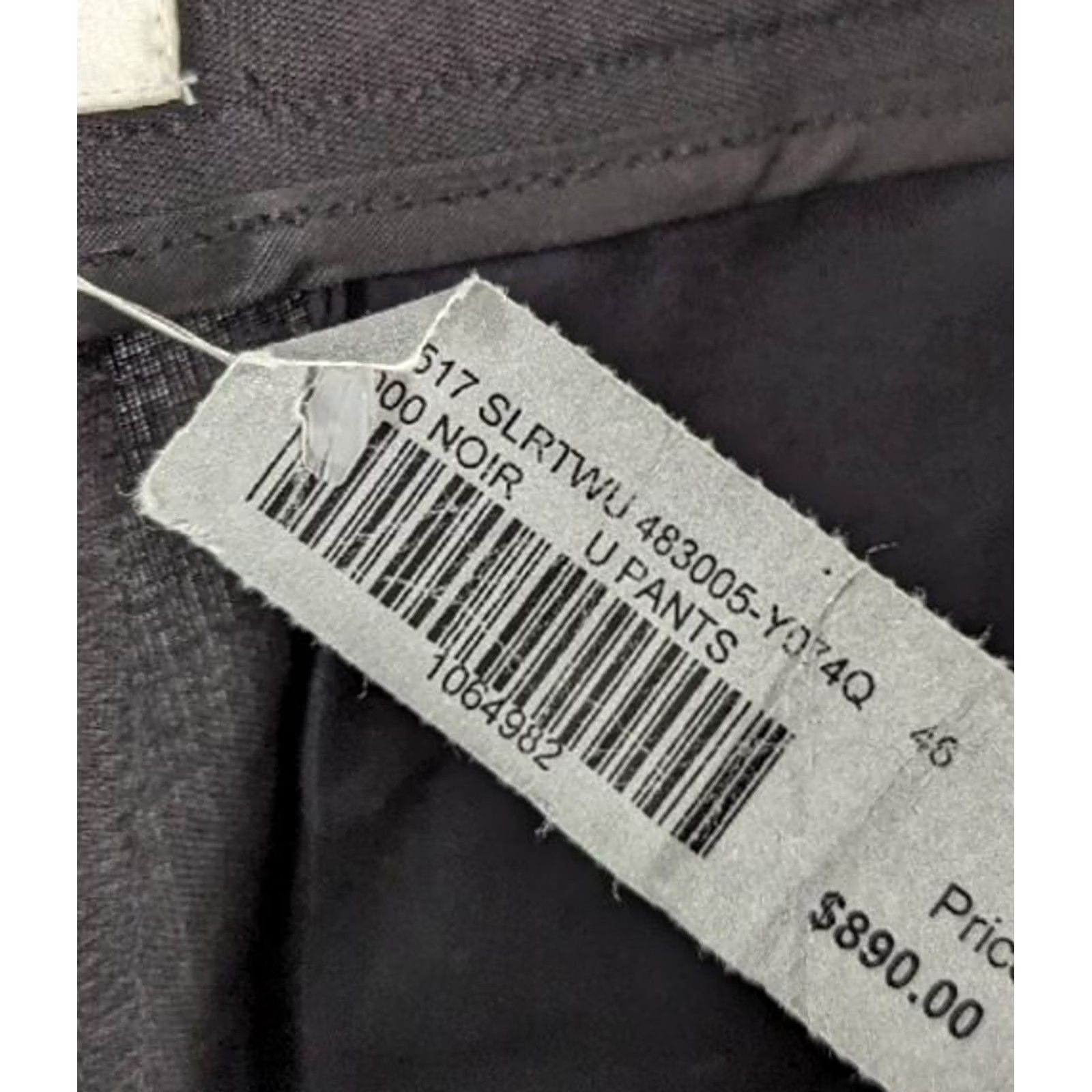 Yves Saint Laurent Saint Laurent Pants Men 33 in 36 in Inseam 33" Black Dress Pants FW 2017 Hedi Slimane 46 Regular Leather? Size US 30 / EU 46 - 5 Thumbnail